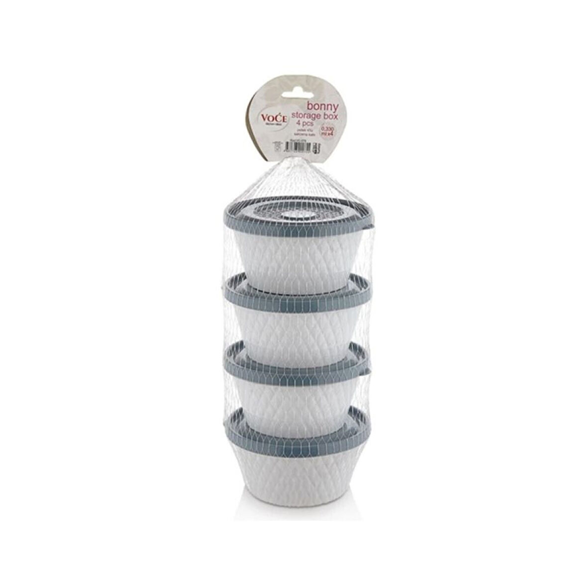 Fom Home Voce Plastik Petek 4'lü Saklama Kabı