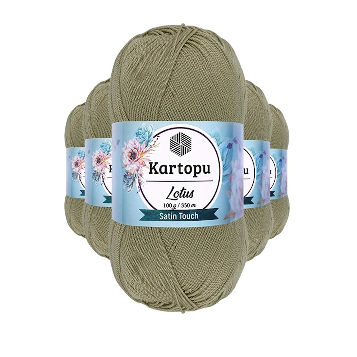 5 Adet Lotus Bikini Büstiyer Bluz Örgü İpi K874 Bej