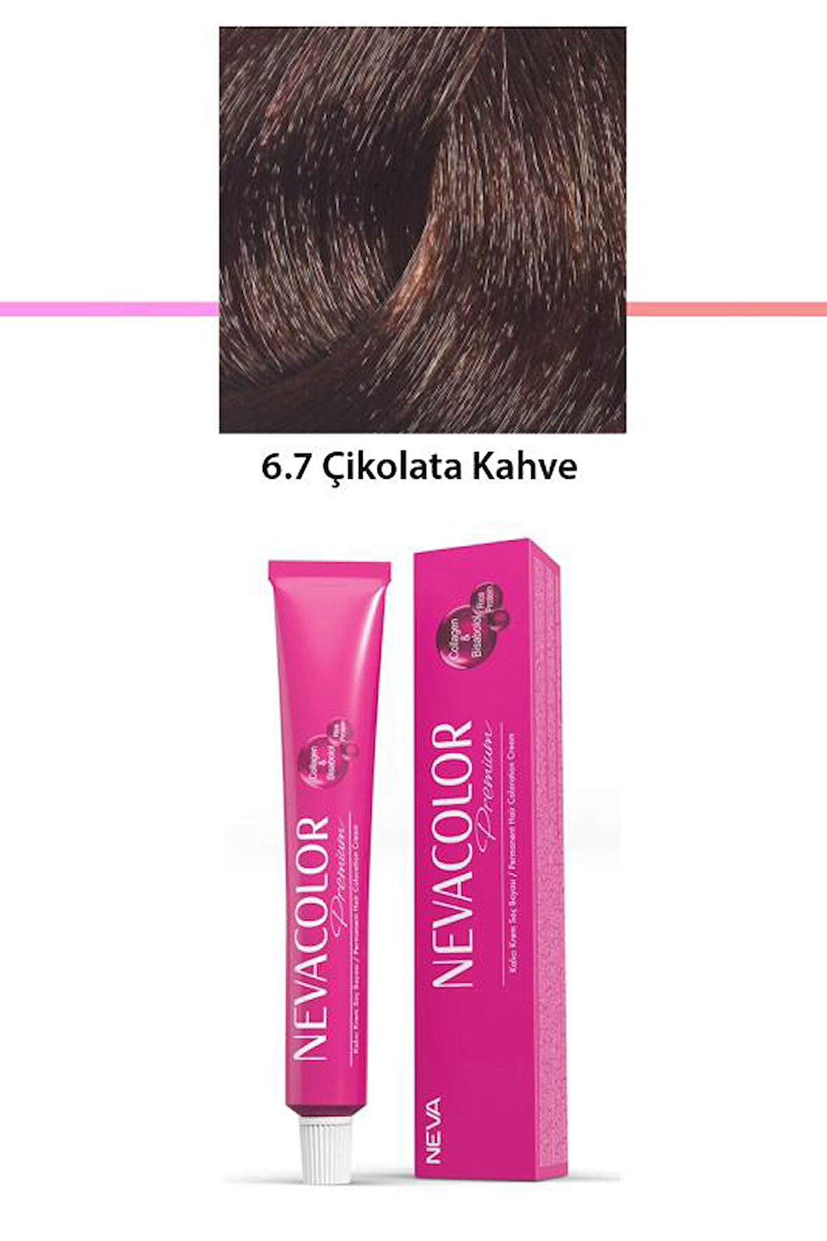Premium 6.7 Çikolata Kahve - Kalıcı Krem Saç Boyası 2 X 50 g Tüp