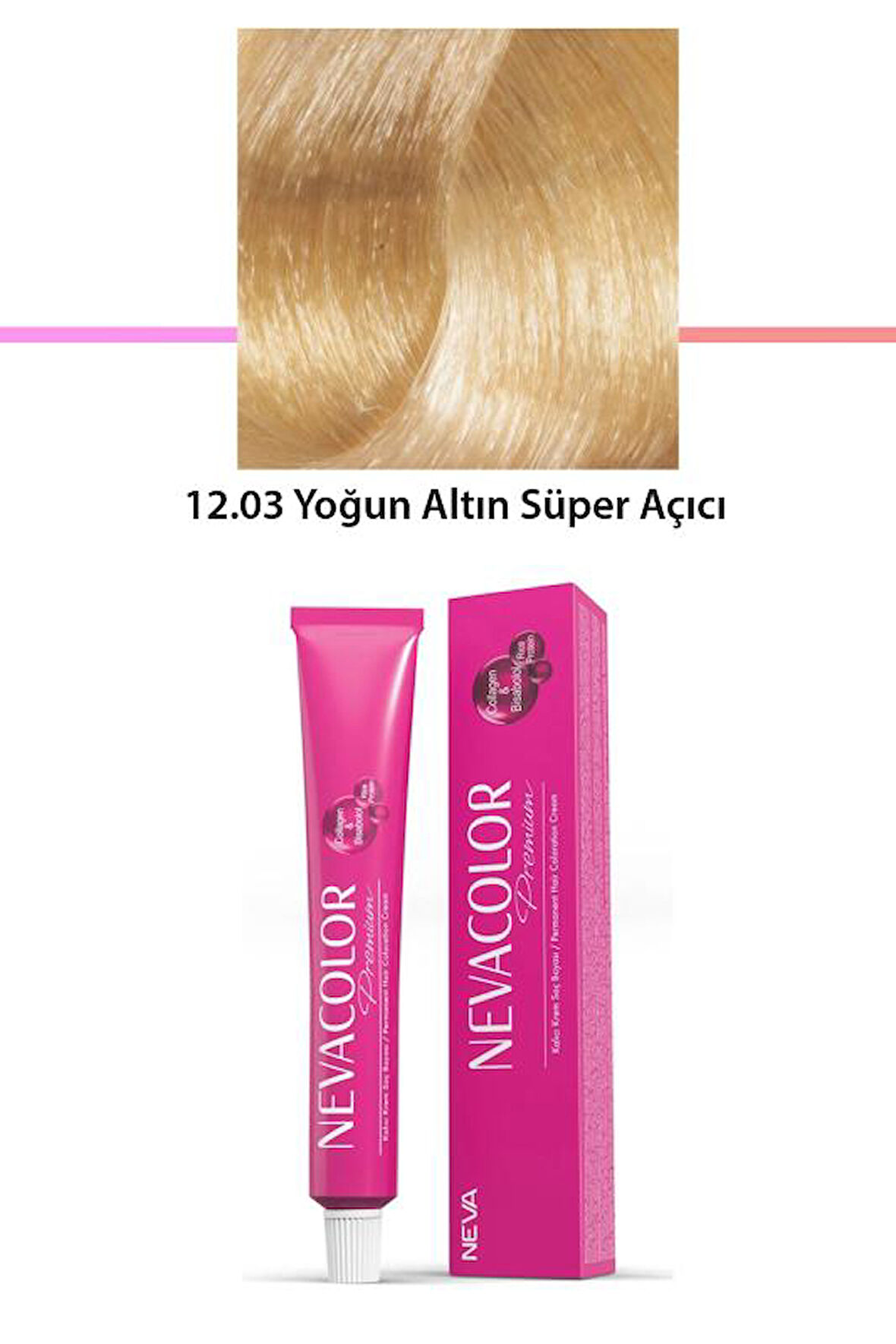 Premium 12.03 Yoğun Altın Süper Açıcı - Kalıcı Krem Saç Boyası 2 X 50 g Tüp