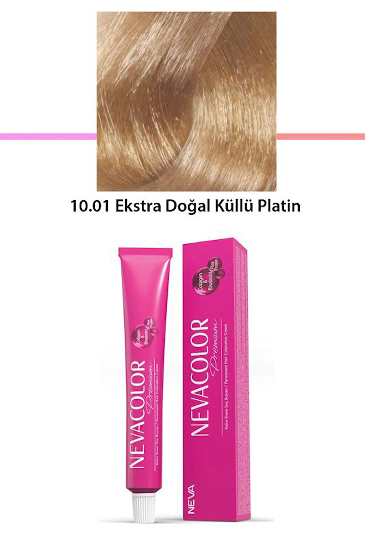 Premium 10.01 Ekstra Doğal Küllü Platin - Kalıcı Krem Saç Boyası 2 X 50 g Tüp