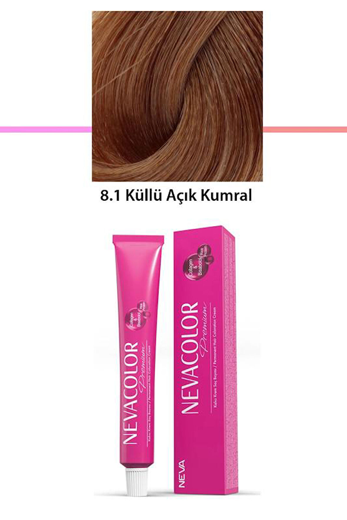 Premium 8.1 Küllü Açık Kumral - Kalıcı Krem Saç Boyası 2 X 50 g Tüp