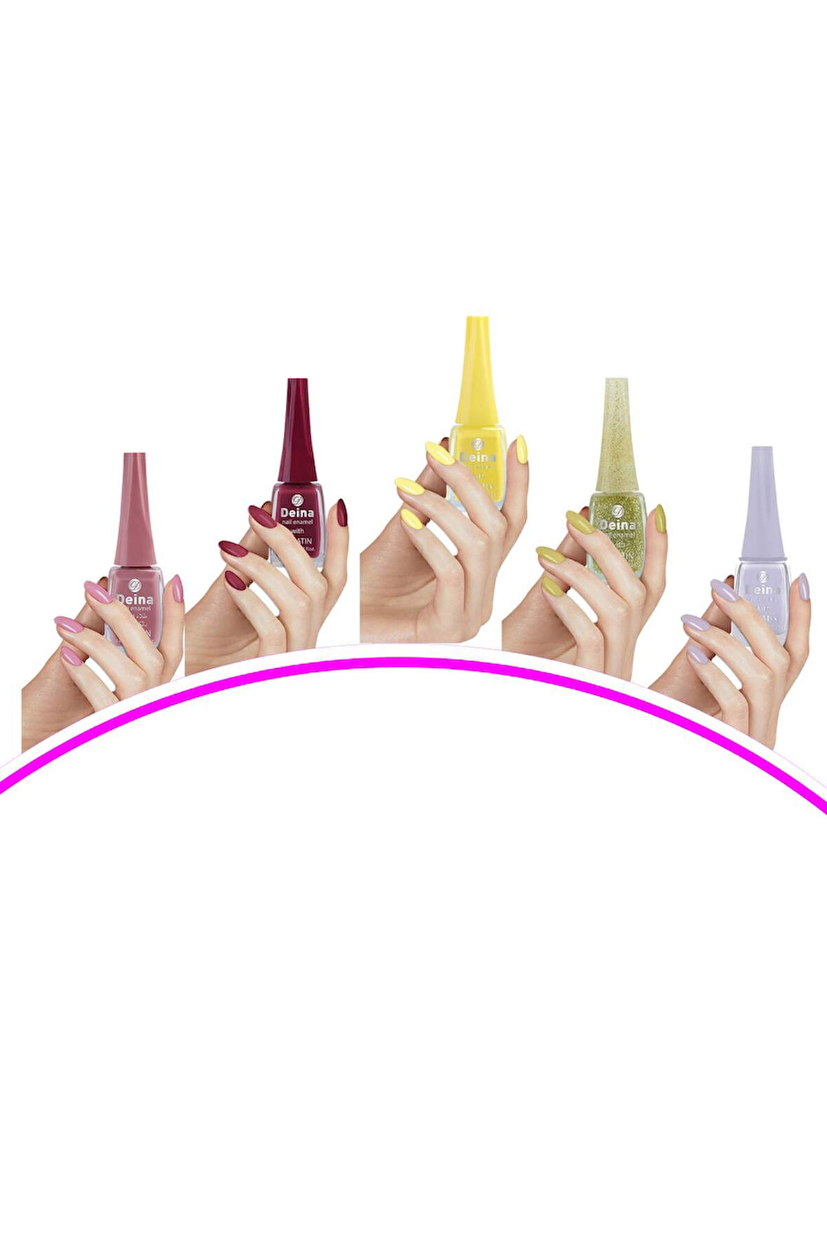 5 Adet Keratinli Besleyici Oje 14 ml SET3