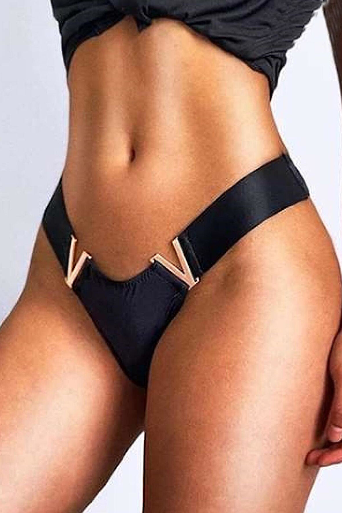 Kadın Fantezi İç Giyim Tanga Külot Perfect Fall 114 Siyah - Royaleks