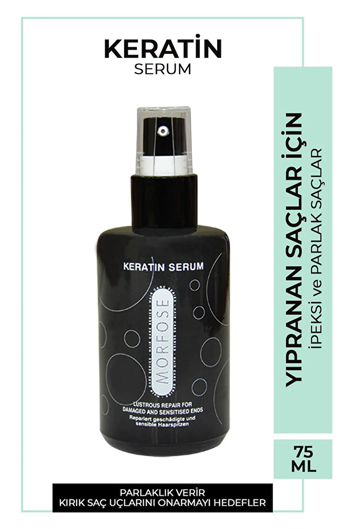 Keratin Saç Serumu 75 ML - Yıpranmış Saçlar için - mrfs