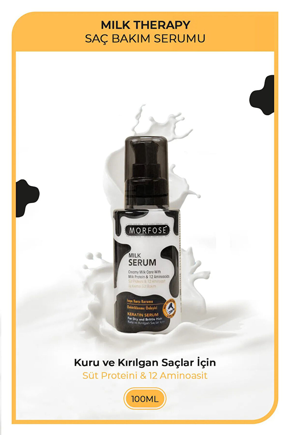 Milk Therapy Kremsi Saç Serum 100 ML - Onarıcı Bakım - mrfs