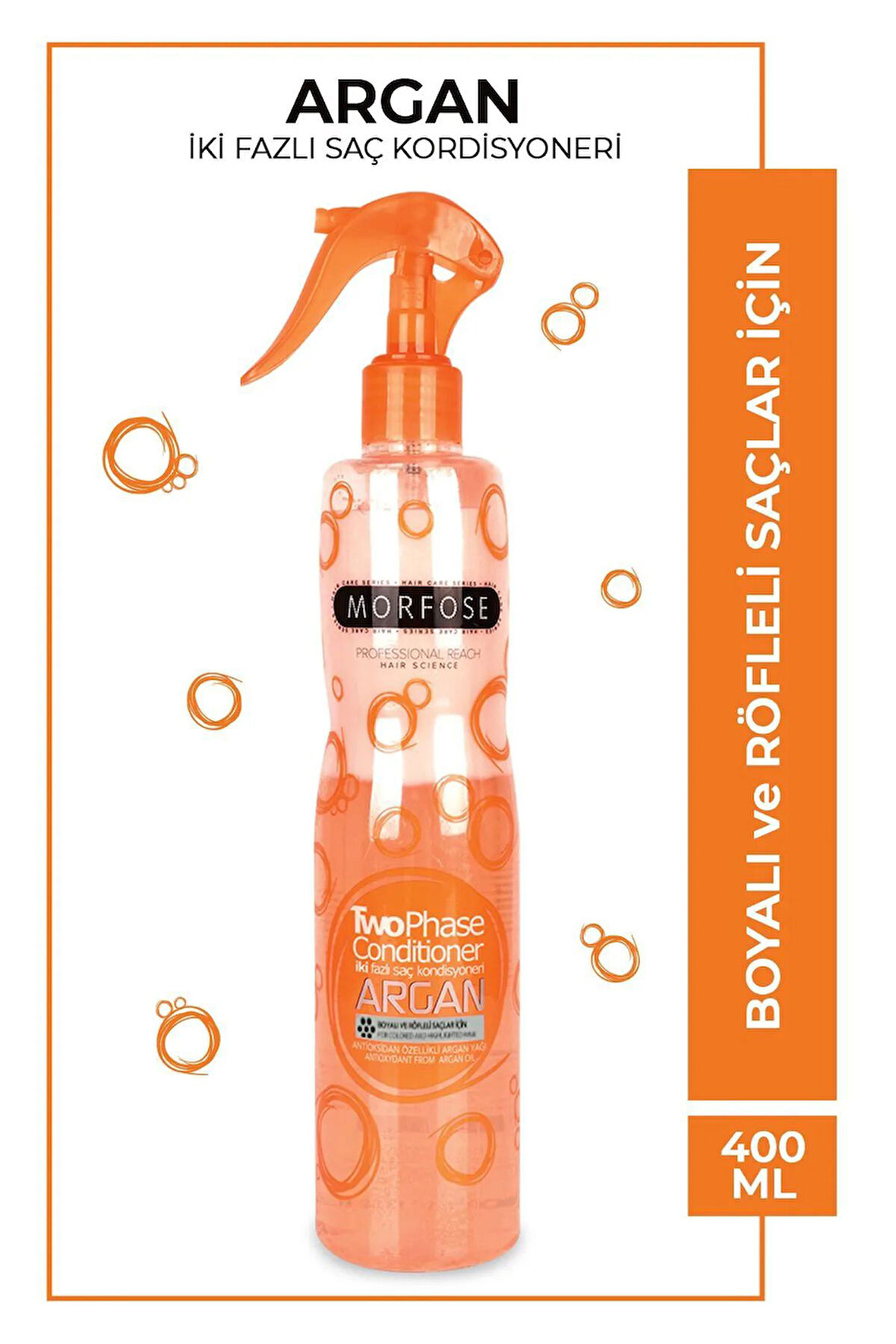 Argan Çift Fazlı Kondisyoner Fön Suyu 400 ML  - mrfs