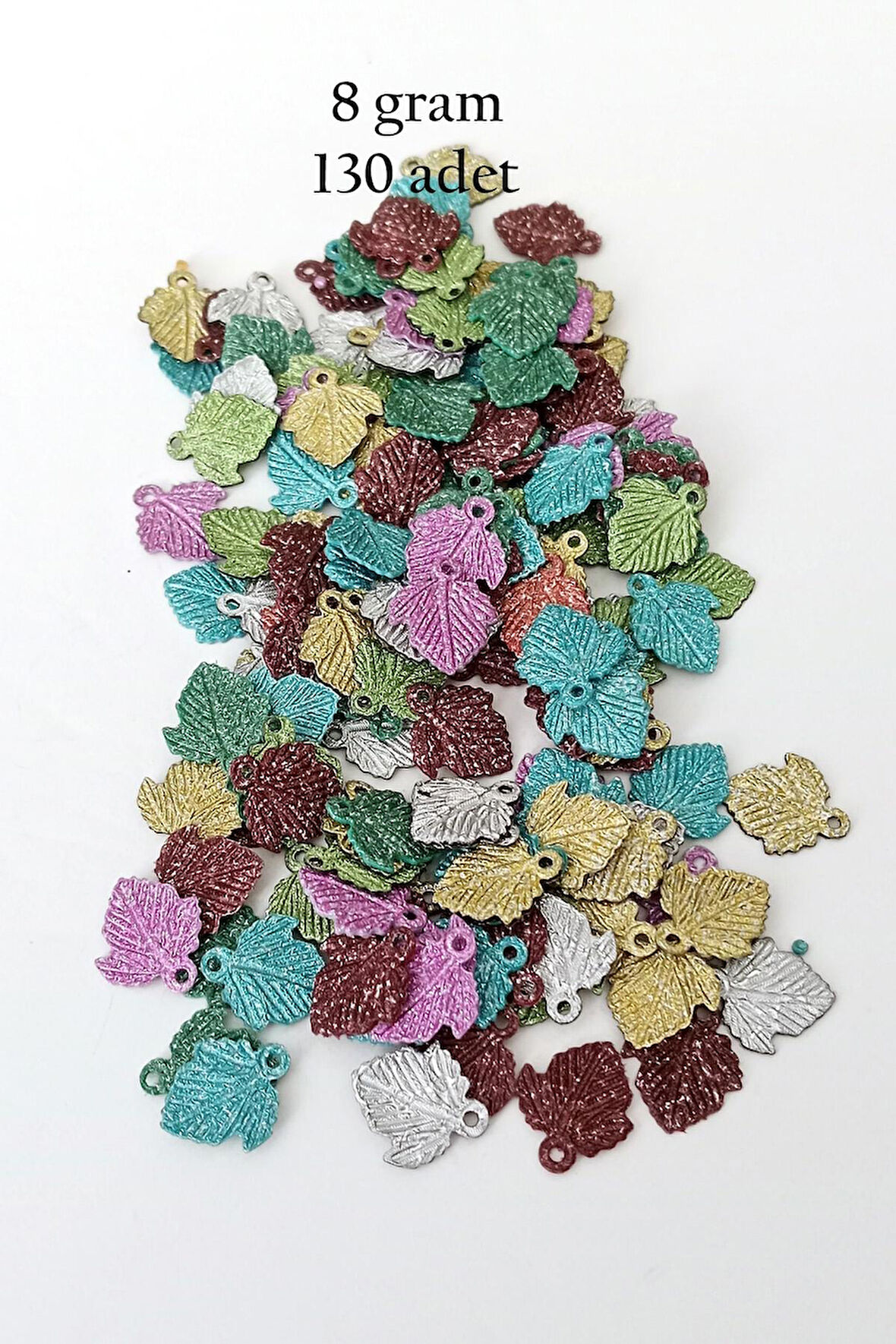 Oya Abiye Bileklik Kolye Pleksi Plastik Pul Karma Renk 8 gram 130 adet - BNC499