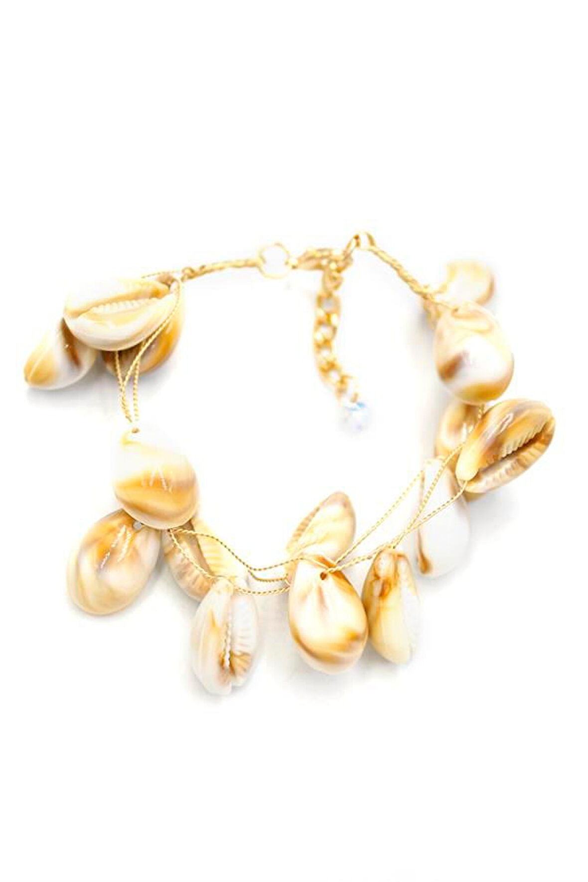 Deniz Kabuğu Bileklik - Kahverengi