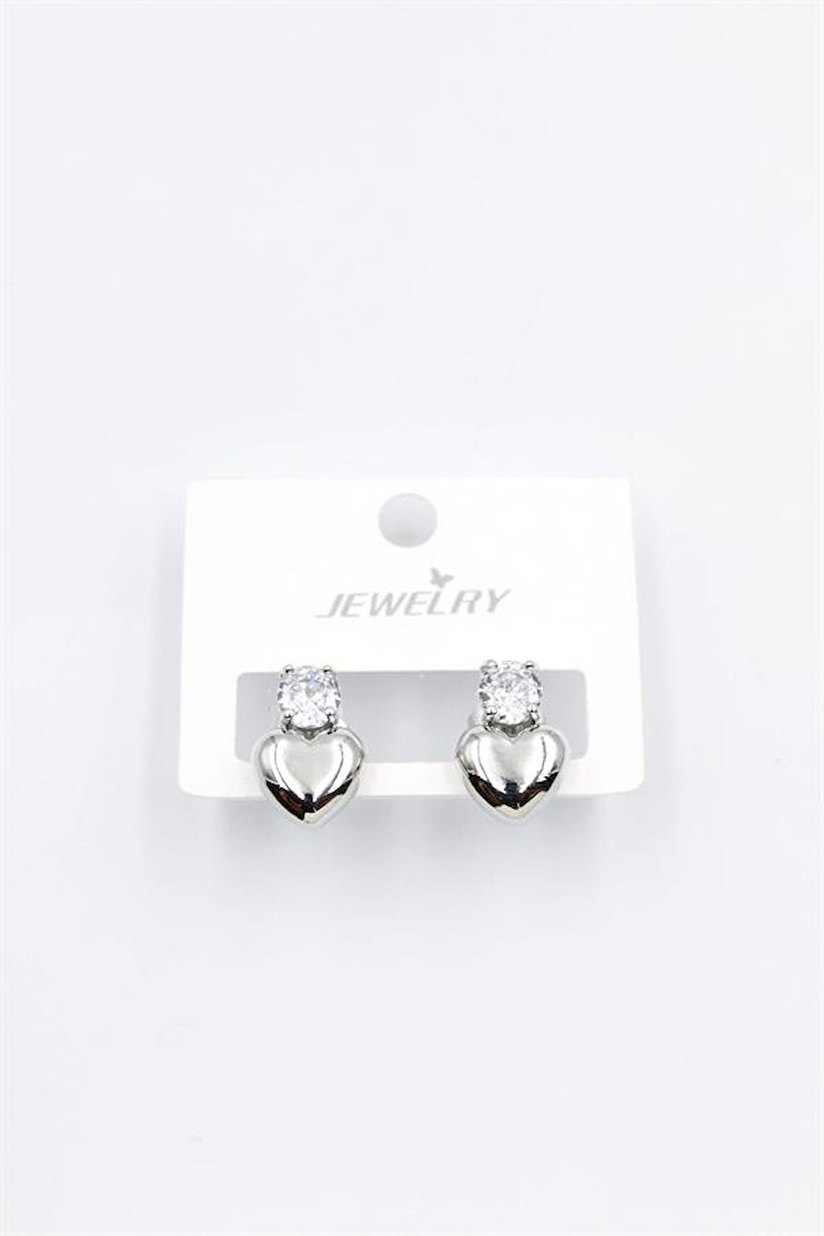 Kalp Küpe - Gümüş