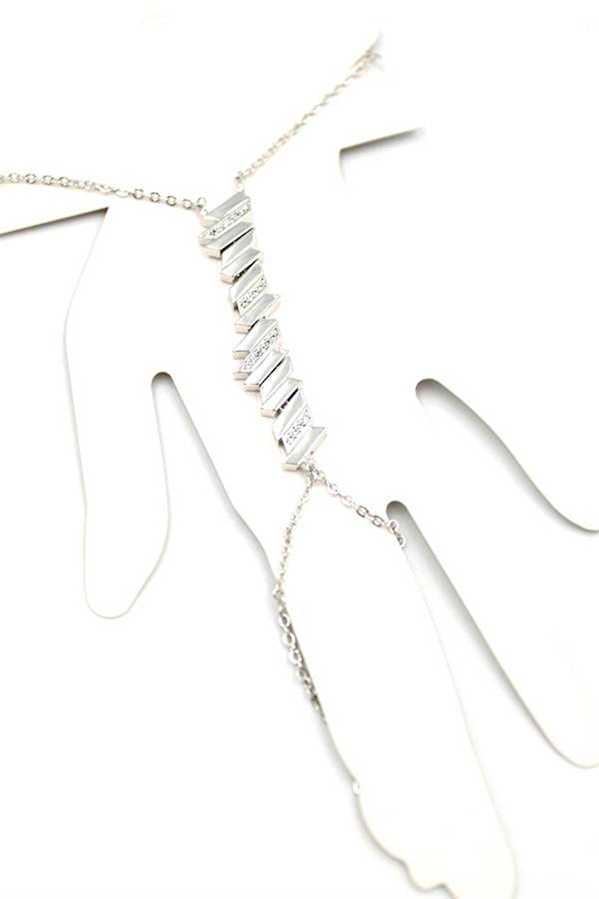 Taşlı Şahmeran Bileklik - Gümüş