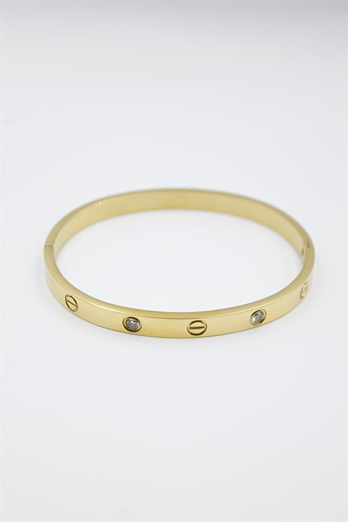 CRT Model Taşlı Bilezik - Altın