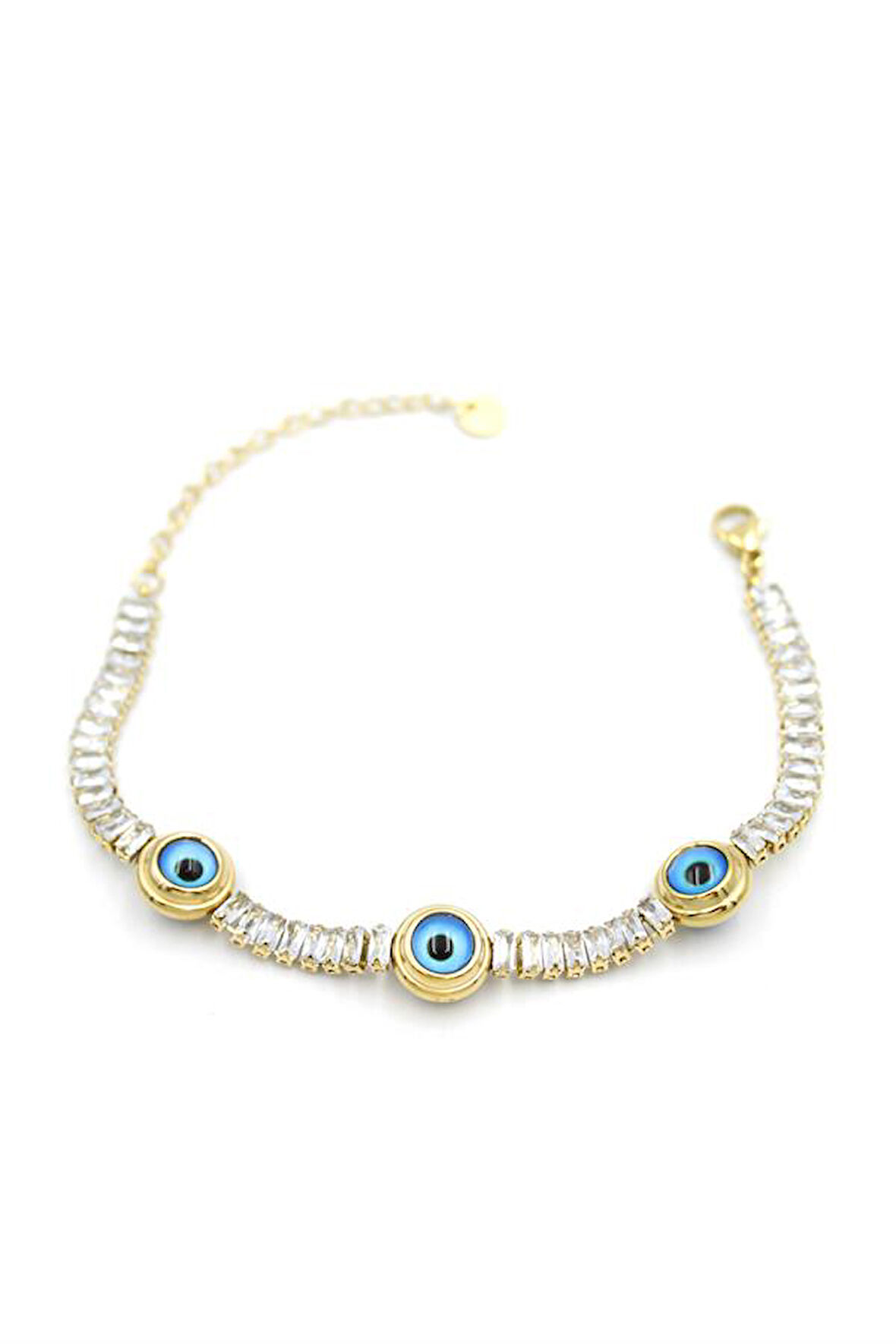 Nazar Su Yolu Bileklik - Altın