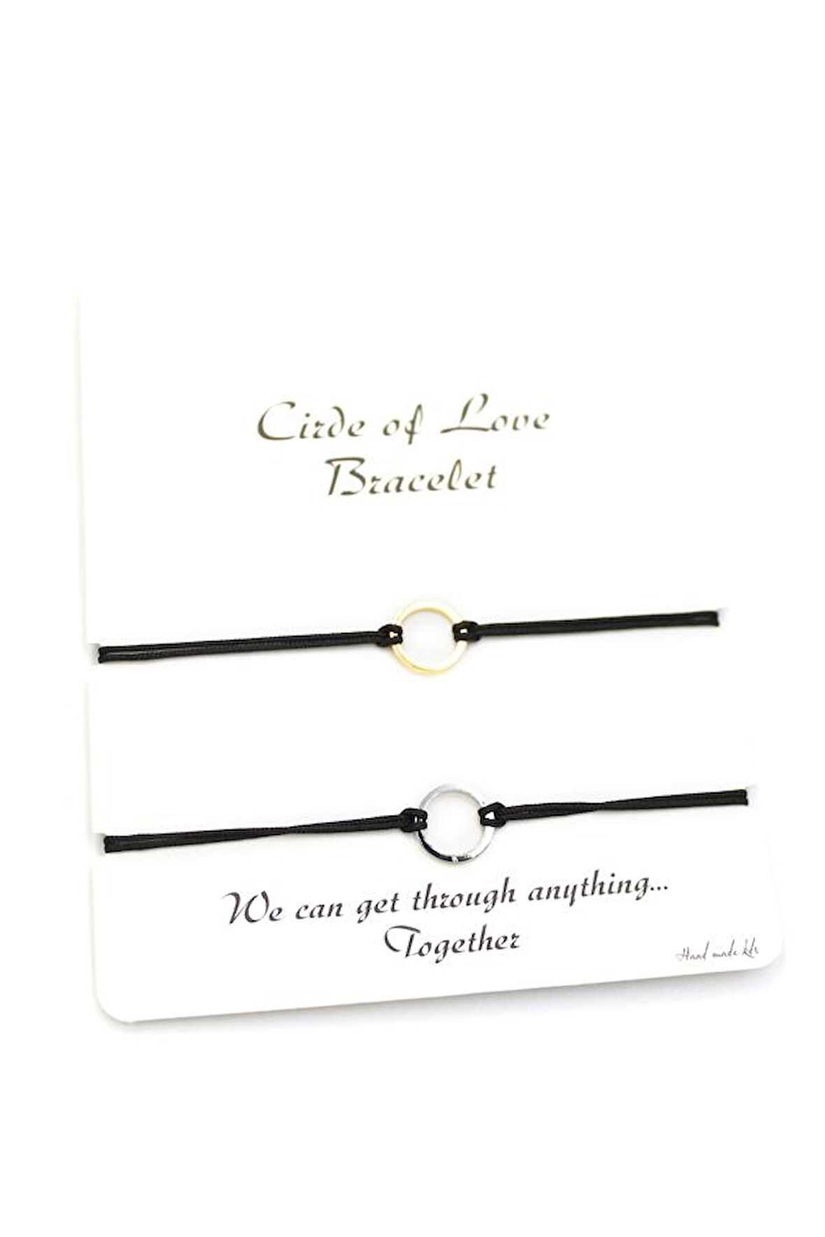 Arkadaş İp Bileklik - Siyah