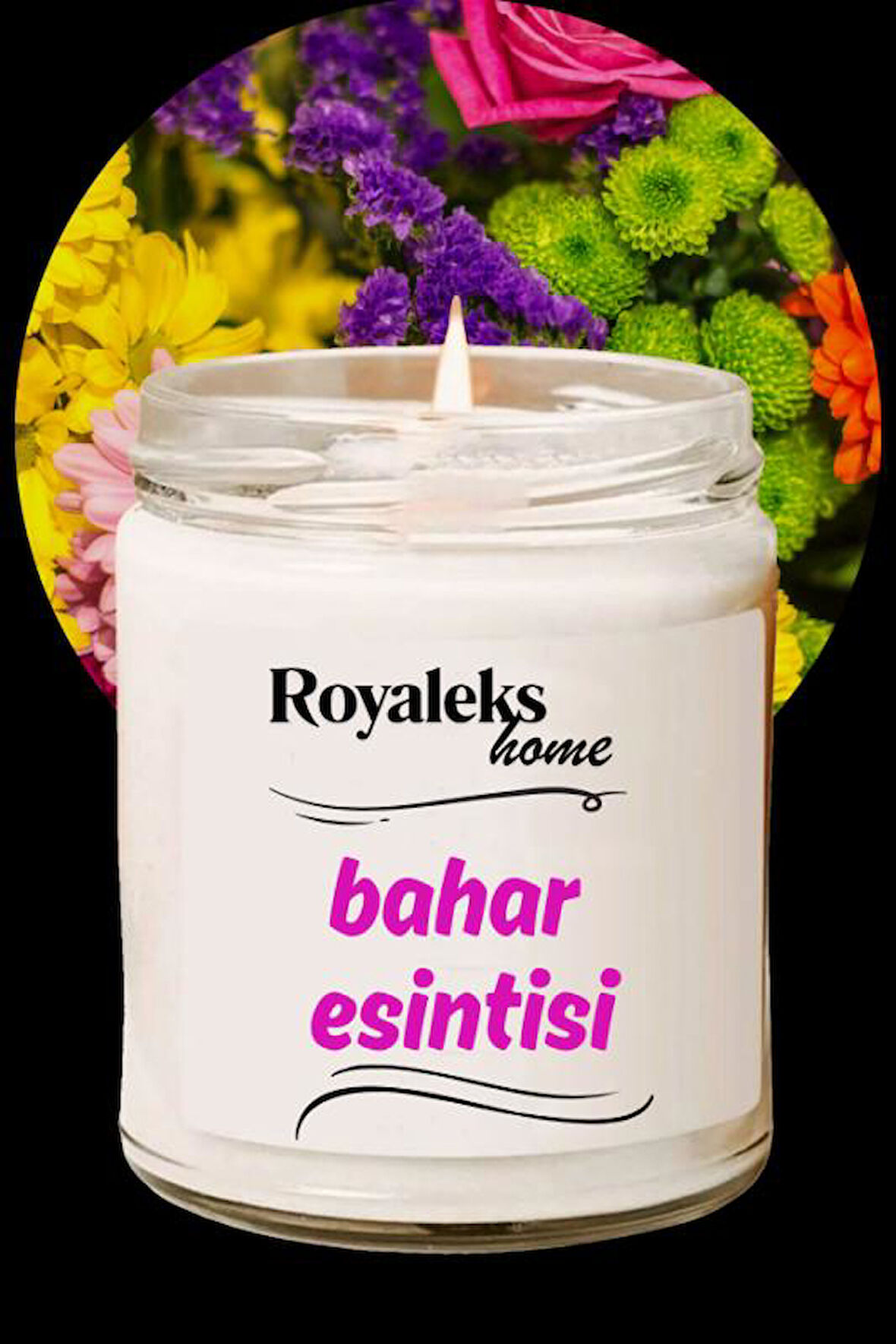 Doğal Özel Seri Kokulu Dekoratif Kavanoz Mum 210 cc - Bahar Esintisi - RYL