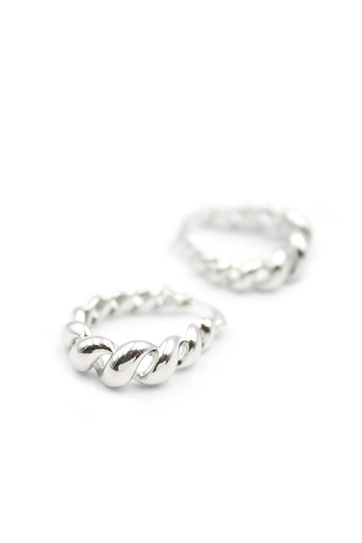 Burgu Halka Küpe - Gümüş