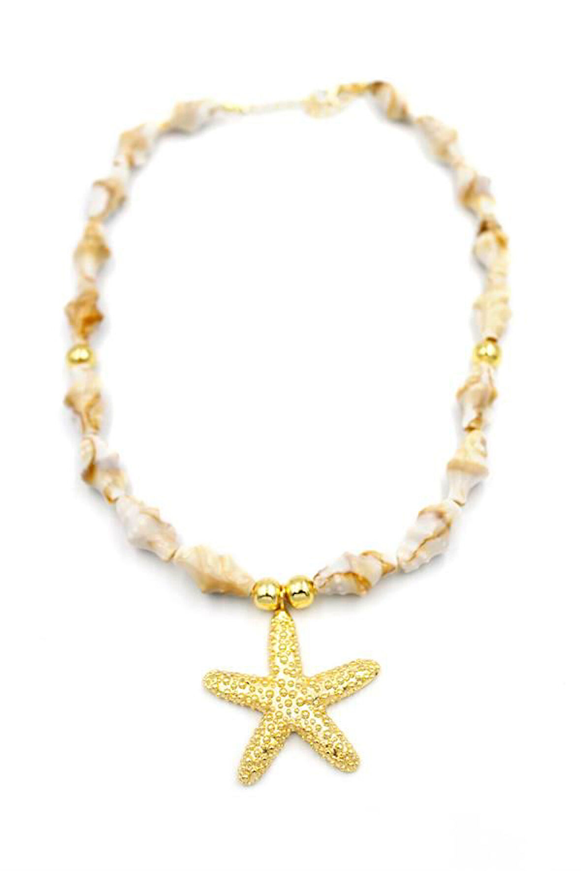 Deniz Kabuklu Yıldız Kolye - Altın