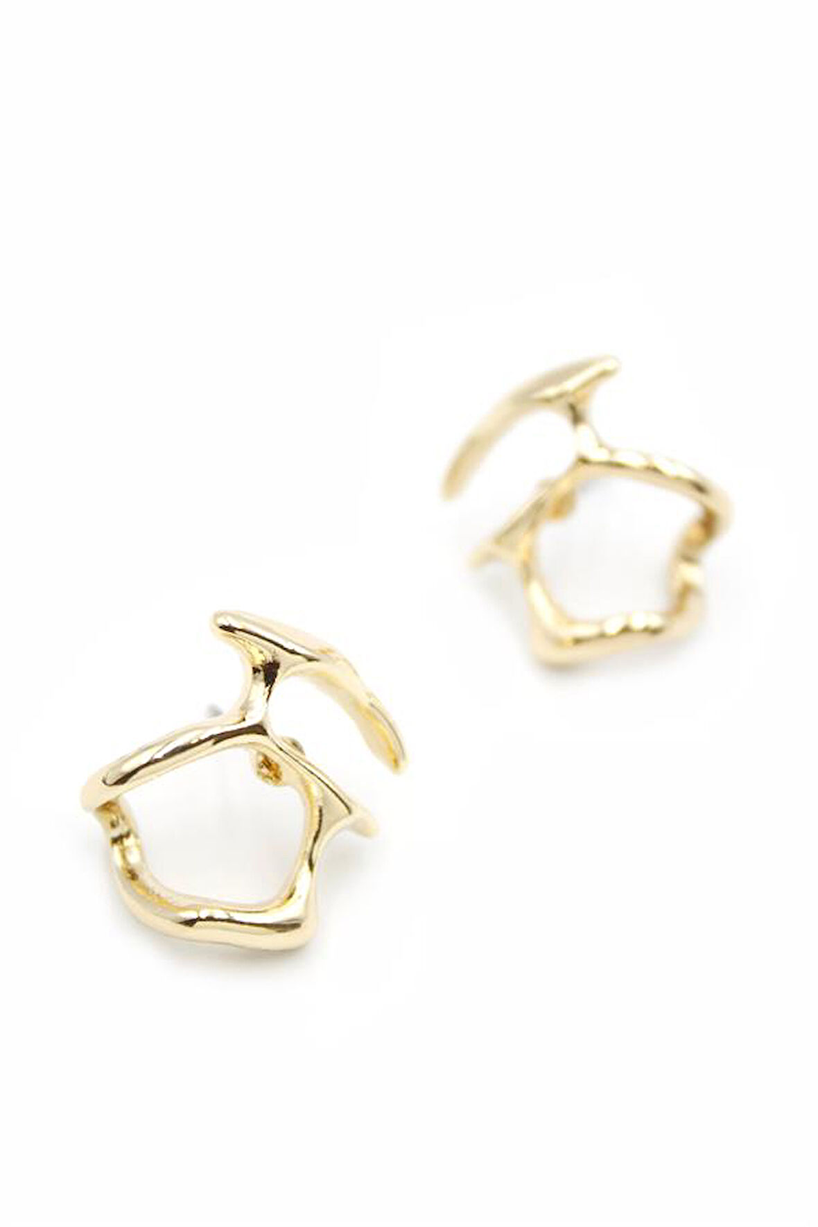 Metal Küpe - Altın