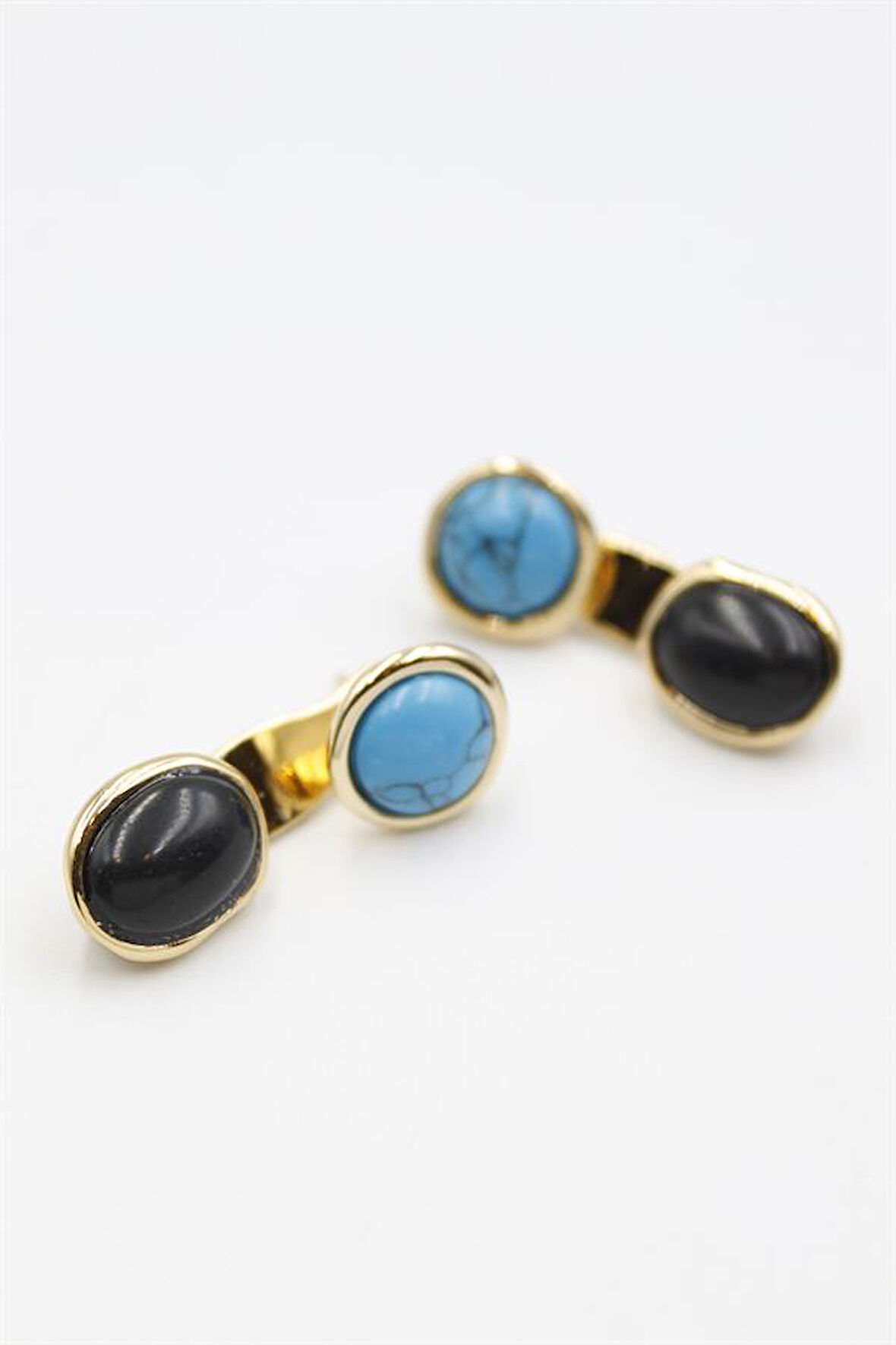 Taşlı Küpe - Altın