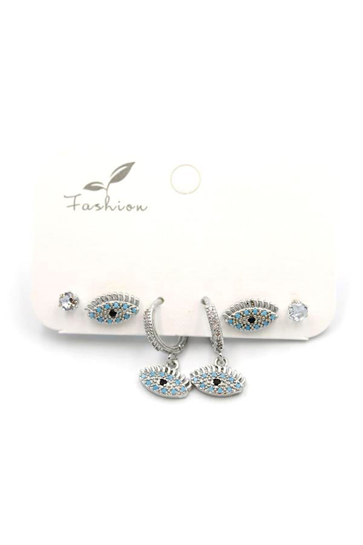 Çoklu Göz Küpe - Gümüş