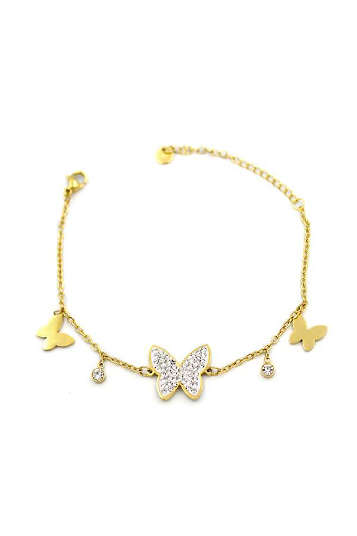 Kelebek Bileklik - Altın