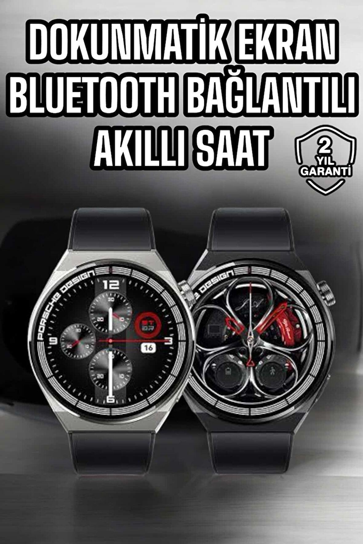 Akıllı Saat Dokunmatik Ekran Sesli Görüşme ve Bildirim Görme Sağlık Takibi