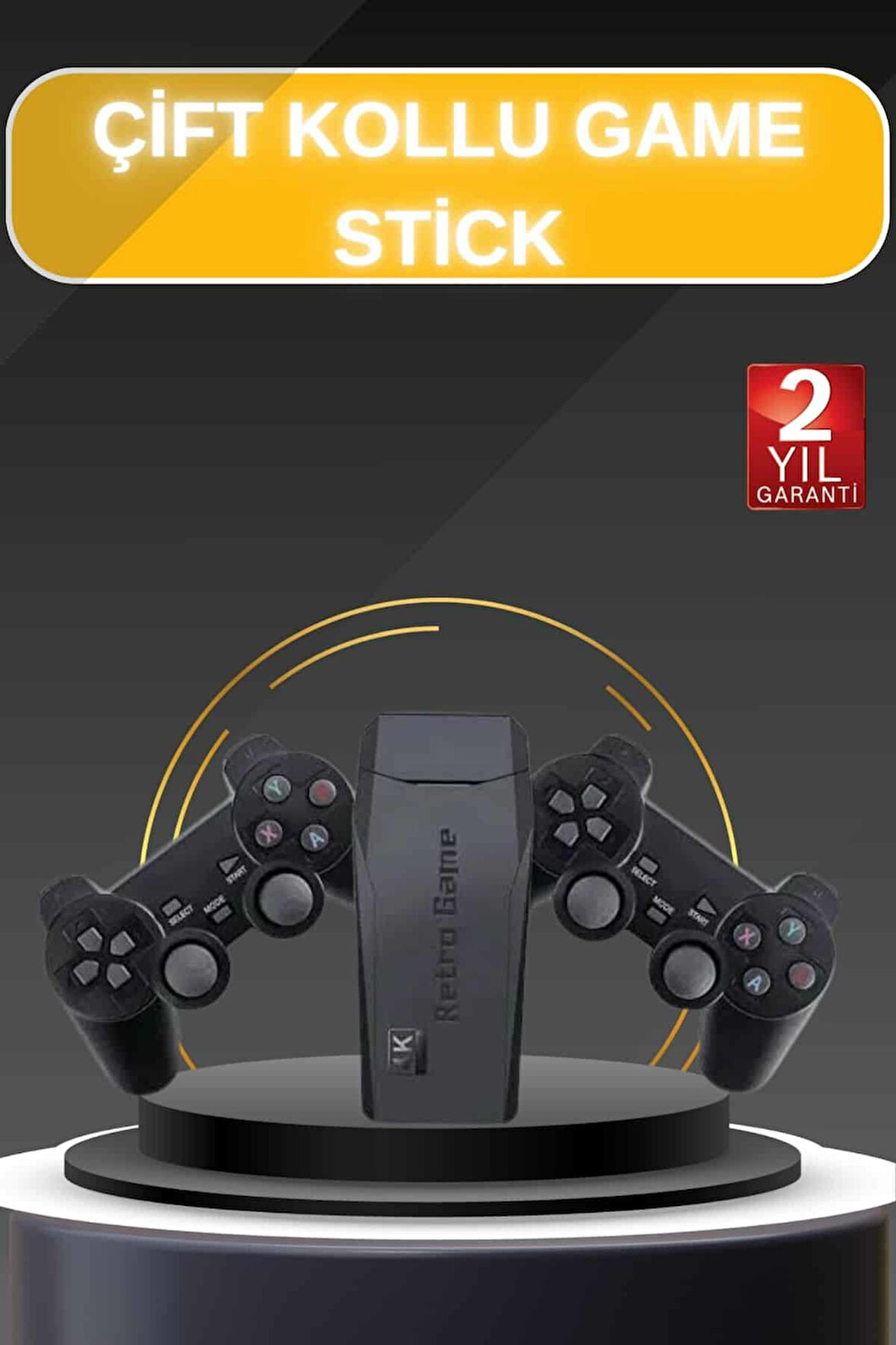 Game Stick El Atarisi 2.4g Kablosuz Çift Kol Oyunlar 4k Game Stick 3500 Oyunlu Atari Uyumlu