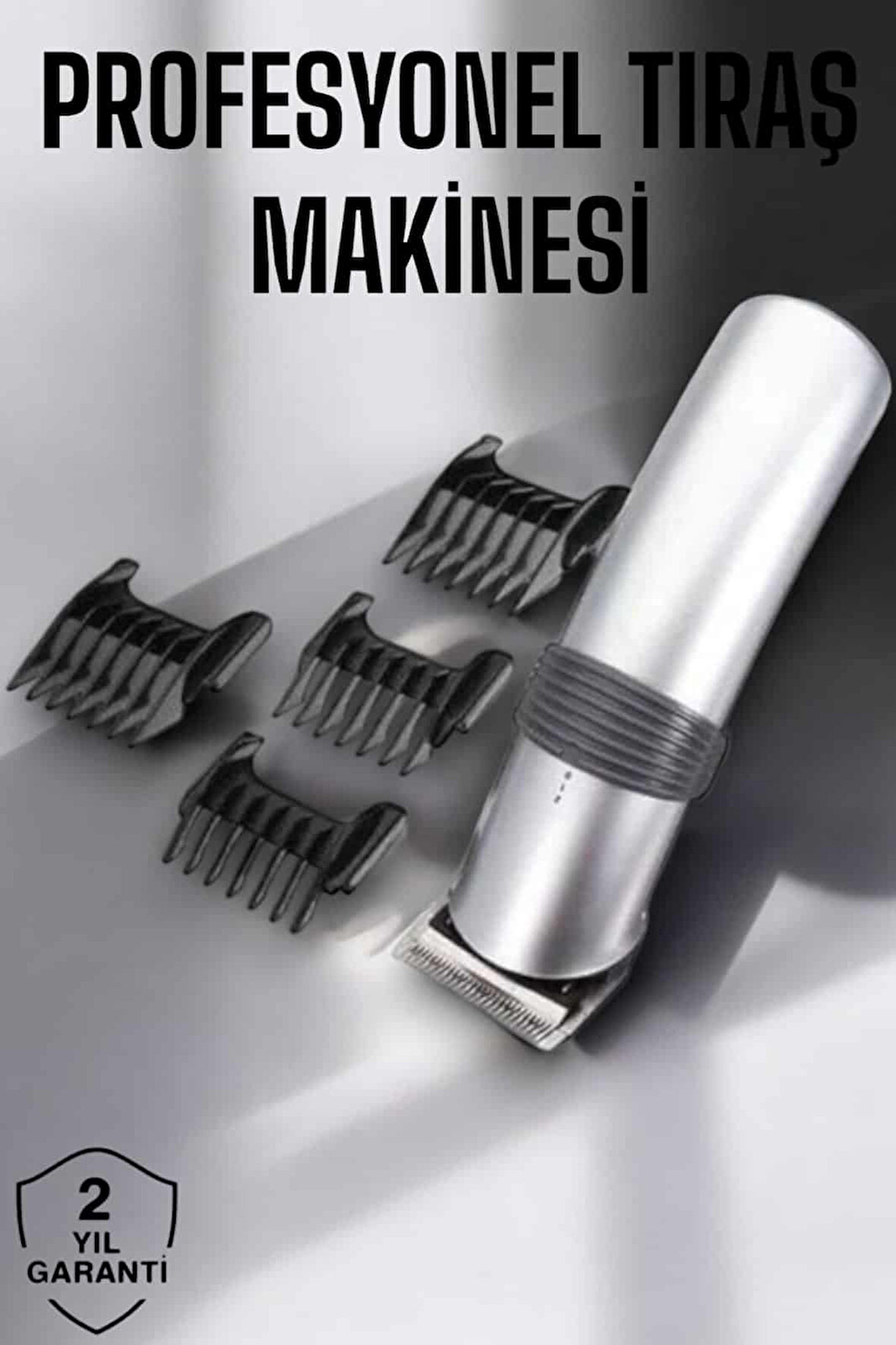 4 Taraklı Taşınabilir Profesyonel Saç ve Sakal Kesme Tıraş Makinesi