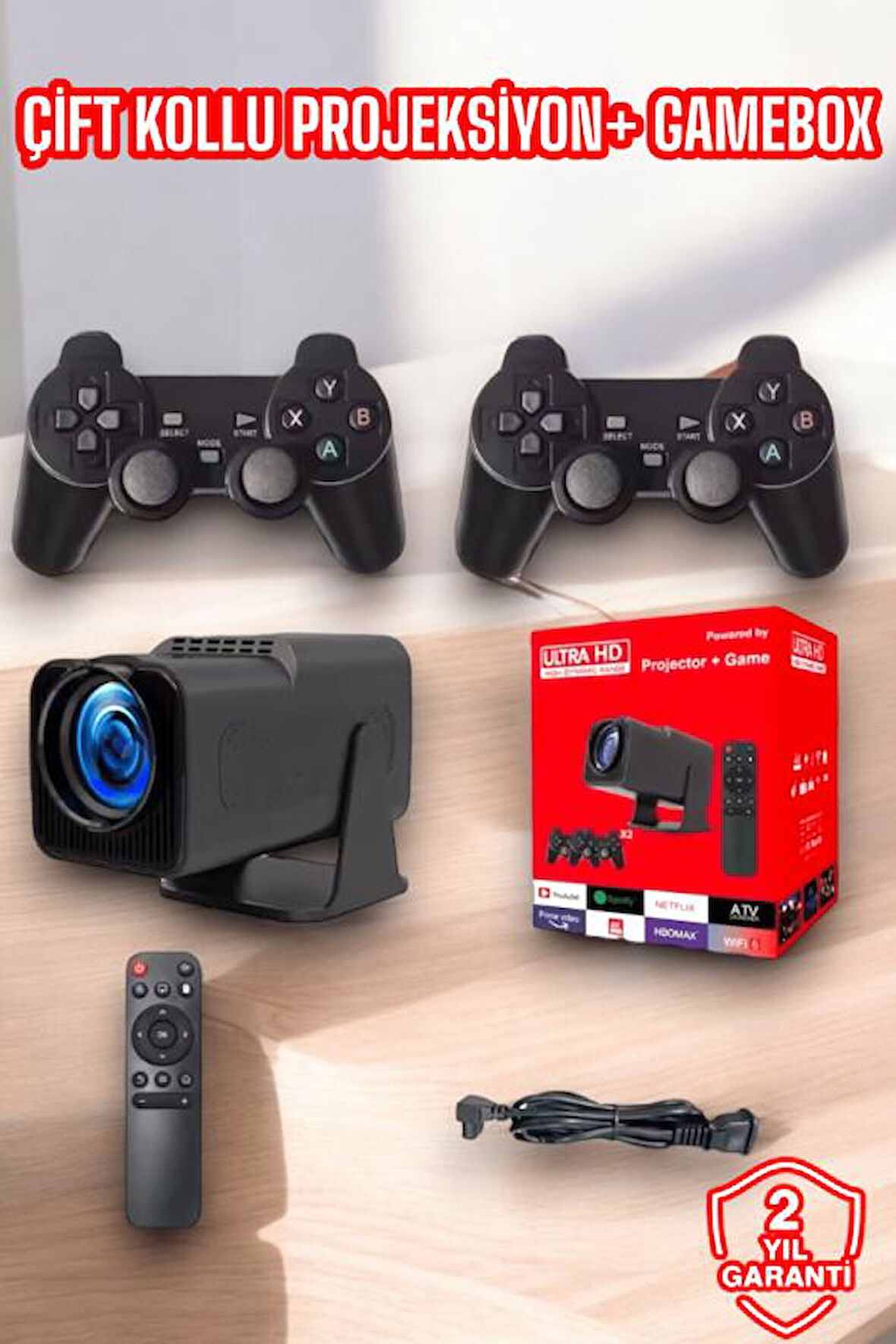 2000+ Oyun ve Popüler Uygulama Destekli Çok Fonksiyonlu Projeksiyon