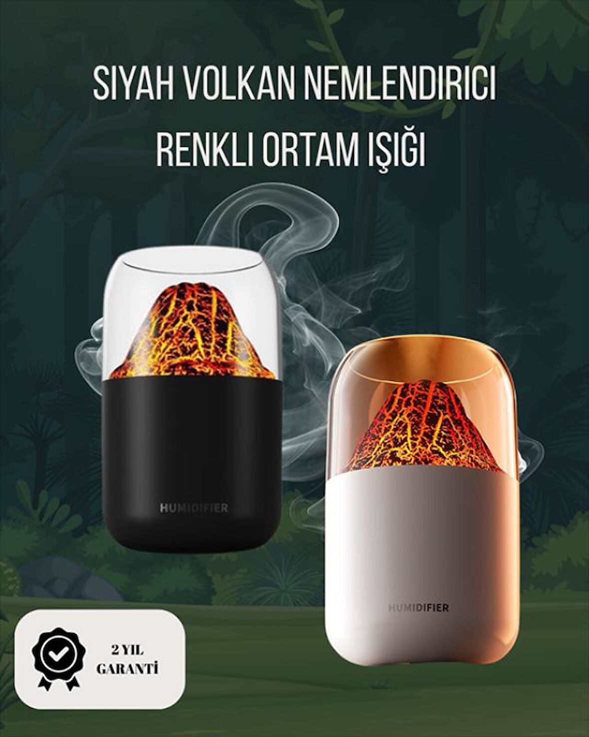 Alev Efektli Ultrasonik Difüzör