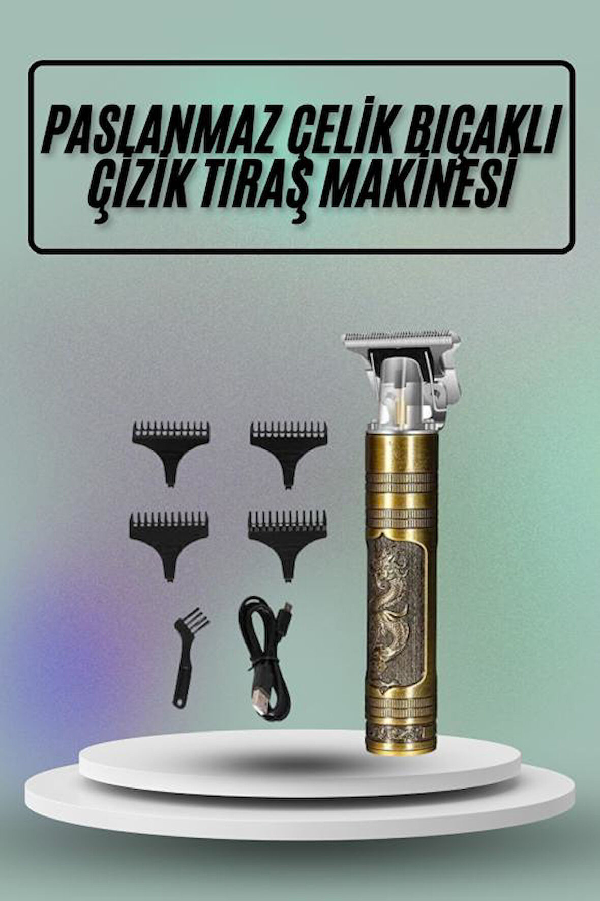 Saç Sakal Vücut Tıraş Makinesi Çizik Atma Makinesi Paslanmaz Çelik