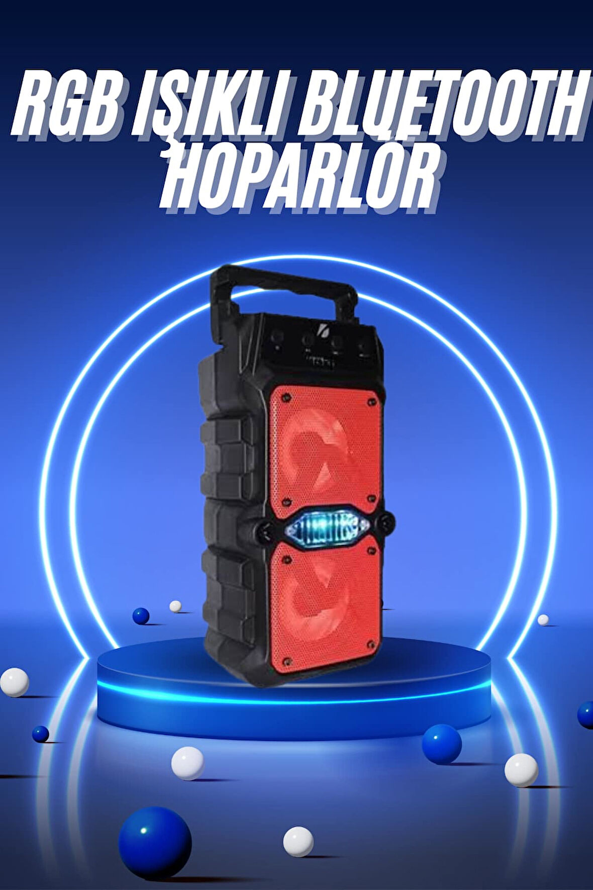 Ses Bombası Kablosuz Bluetooth Hoparlör Çift Çıkışlı Yüksek Ses Kaliteli Hoparlör
