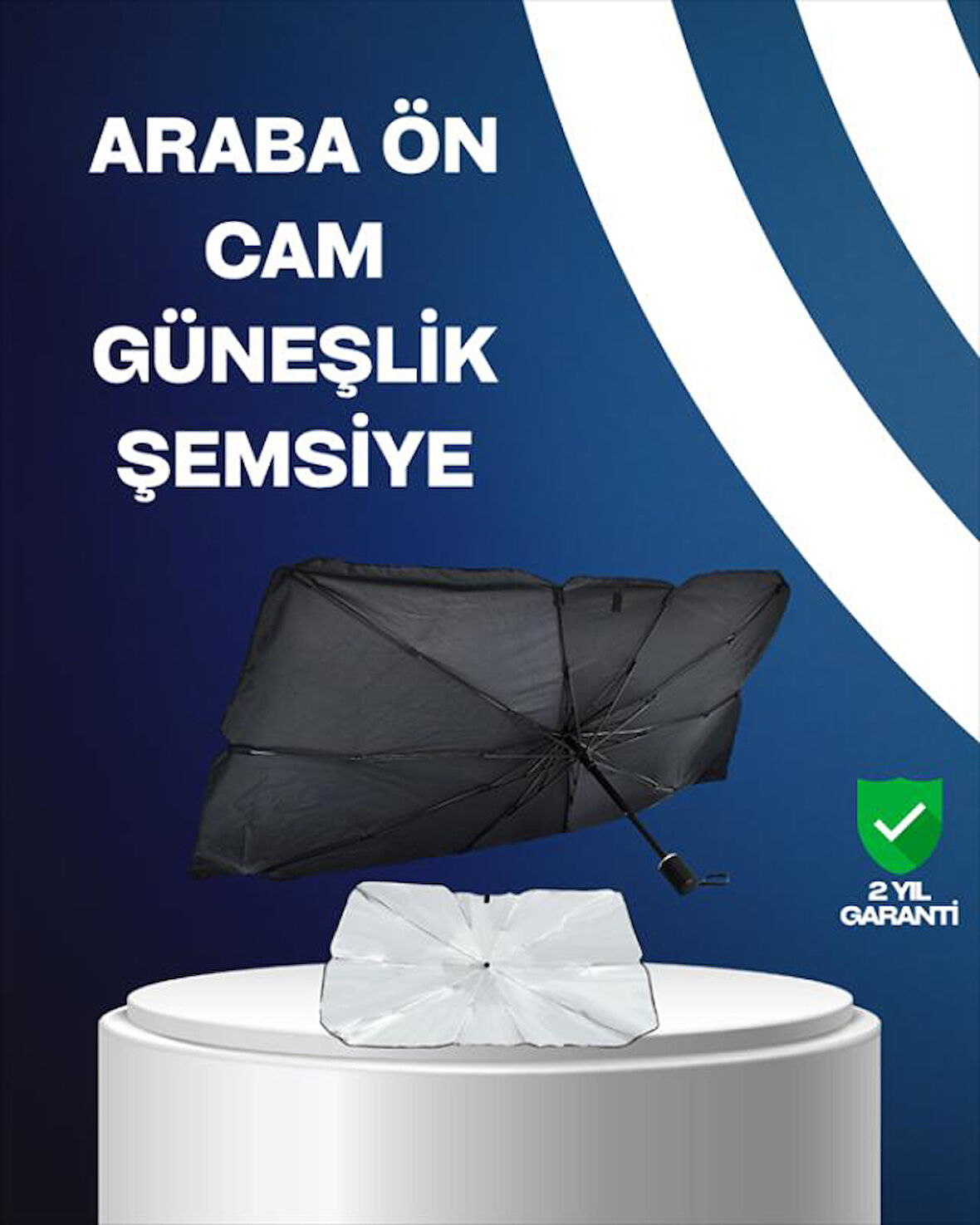 Isı ve UV Engelleyici Güneşlik – 360° Bükülebilir Şemsiye Sapı ile Konfor