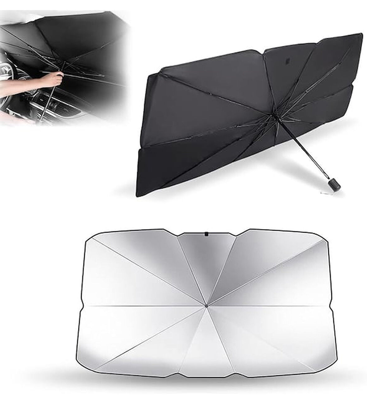 BMW X1, Mercedes GLA, Audi Q3, VW T-Roc, Toyota RAV4 Uyumlu Oto Şemsiye