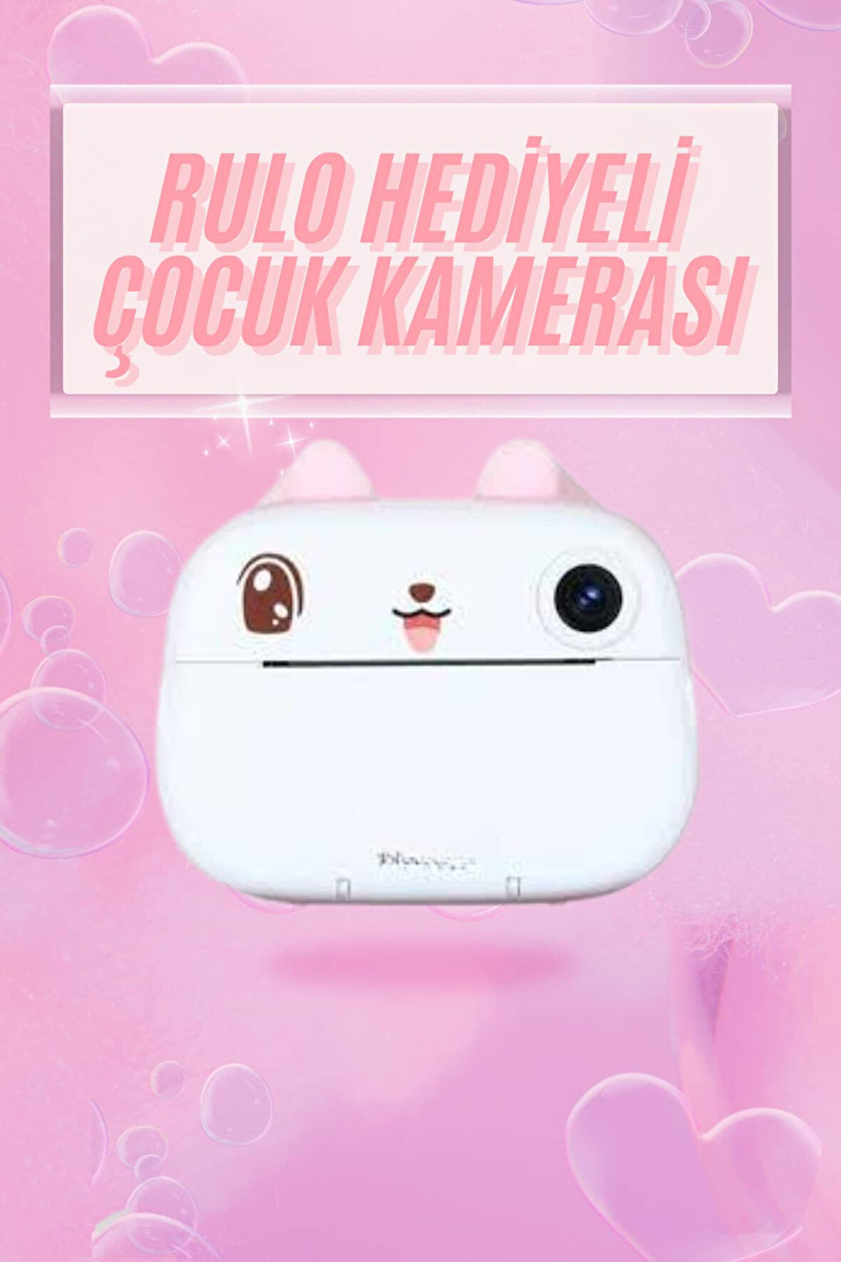 Çocuklar İçin Özel Fotoğraf Makinesi Farklı Desen Seçenekli 3 Adet Rulo