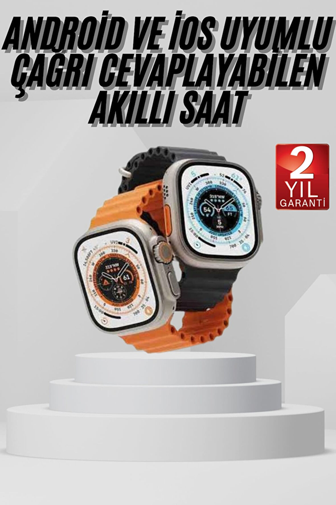 Akıllı Saat Amoled Ekran Bluetooth Bağlantılı Özel Tasarım Unısex