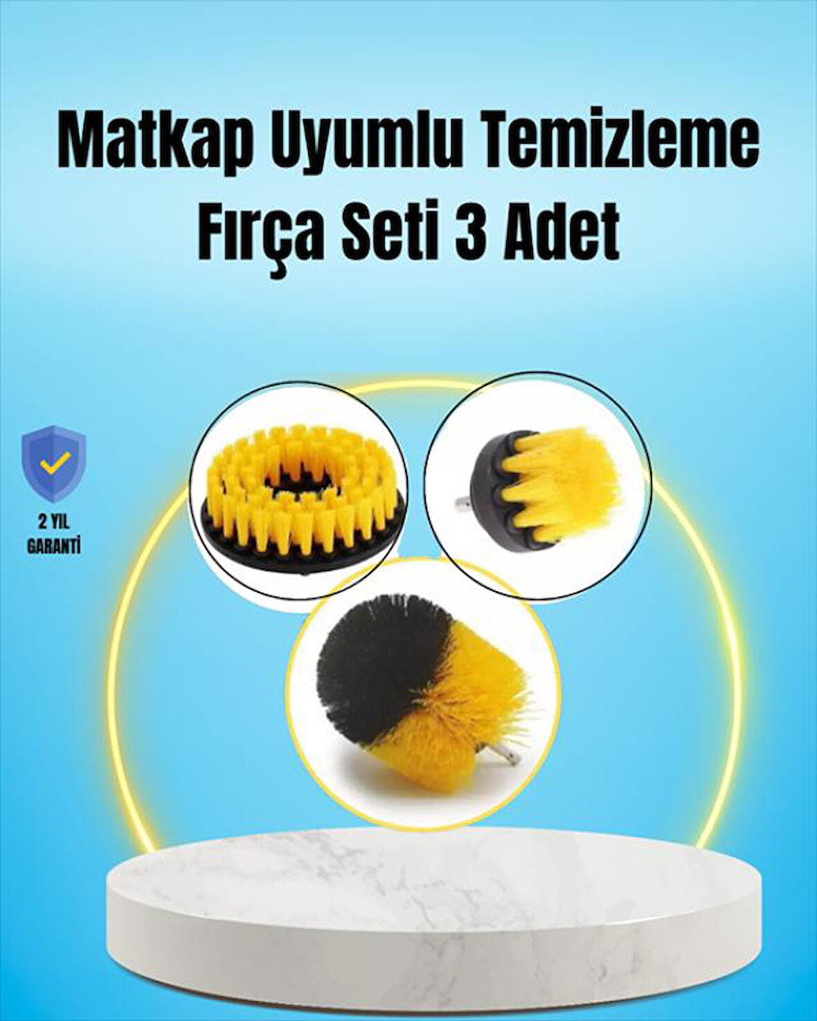 Yağ, Kir ve Pas Temizliği İçin Güçlü Naylon Kıllı Temizlik Fırçası