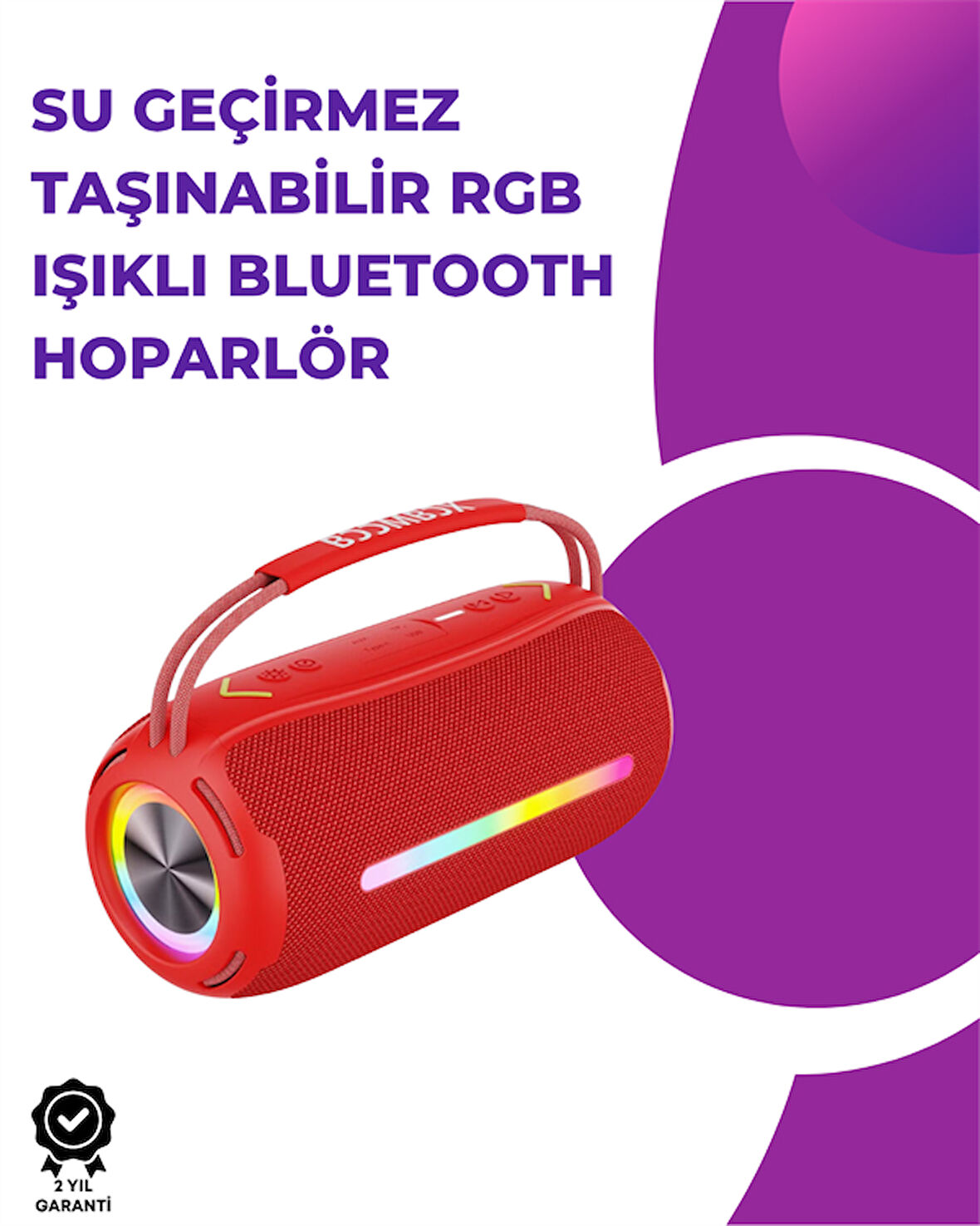 Bluetooth Kablosuz Hoparlör – Taşınabilir, Güçlü Ses