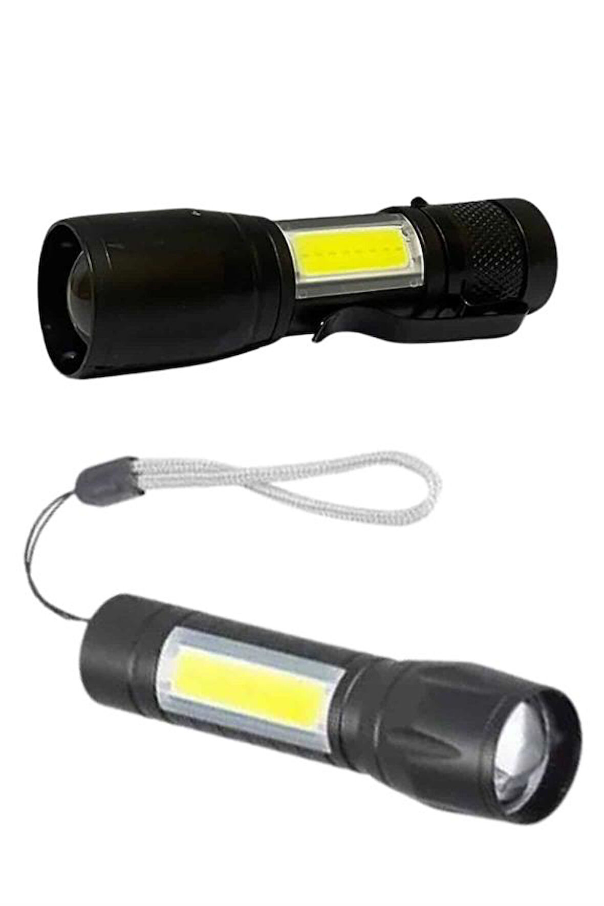 Uzun Menzilli Şarjlı El Feneri Uzun Ömürlü Led Işık Lamba