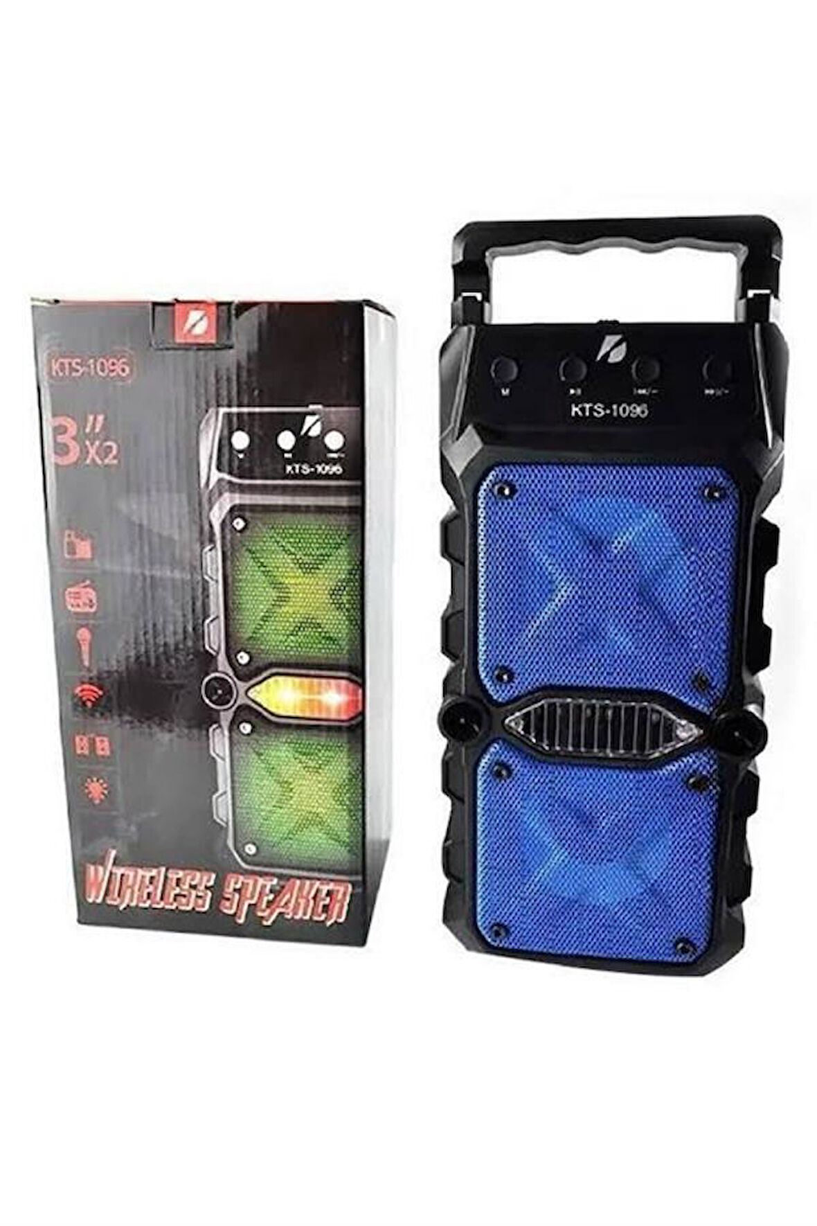 Bluetooth Hoparlör Yüksek Ses Kaliteli Büyük Boy Çift Çıkışlı Ses Bombası