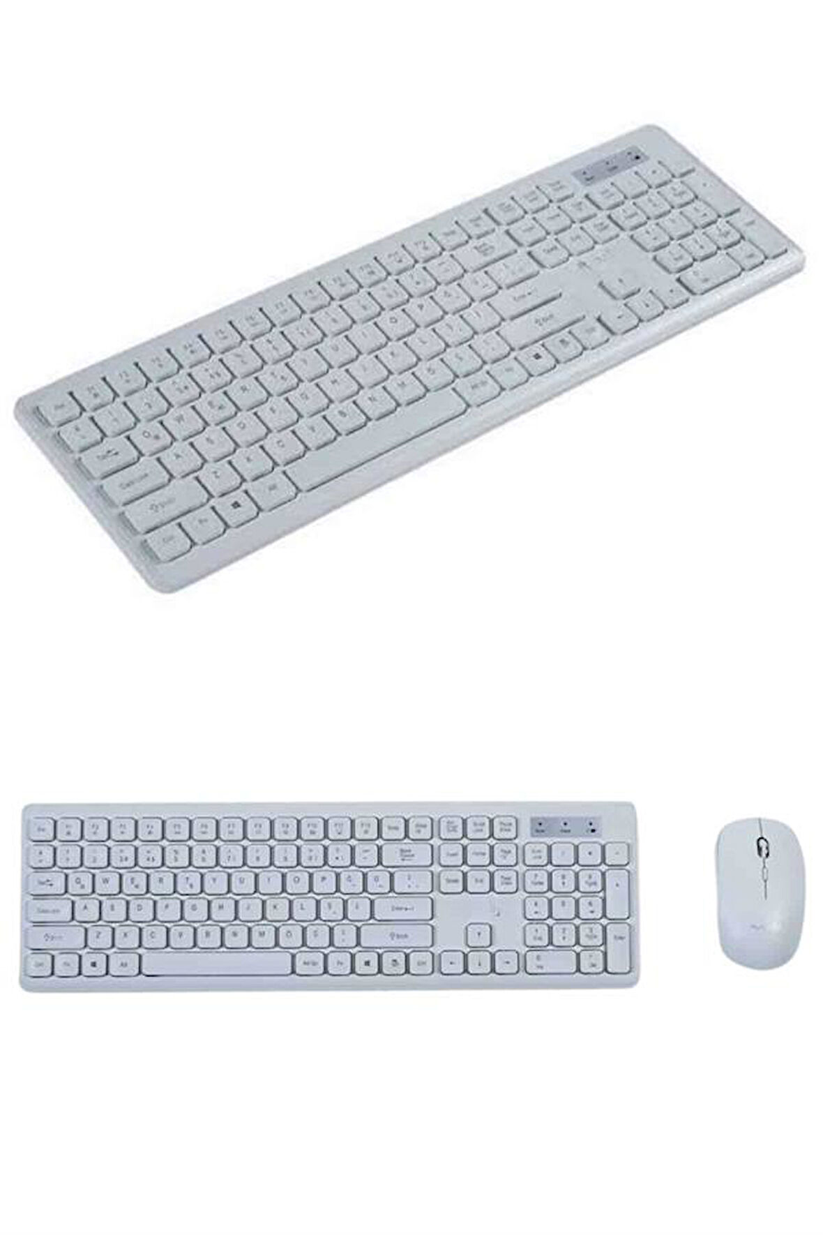 2.4 Ghz Wireless Kablosuz Klavye Mouse Seti Tv Pc Uyumlu