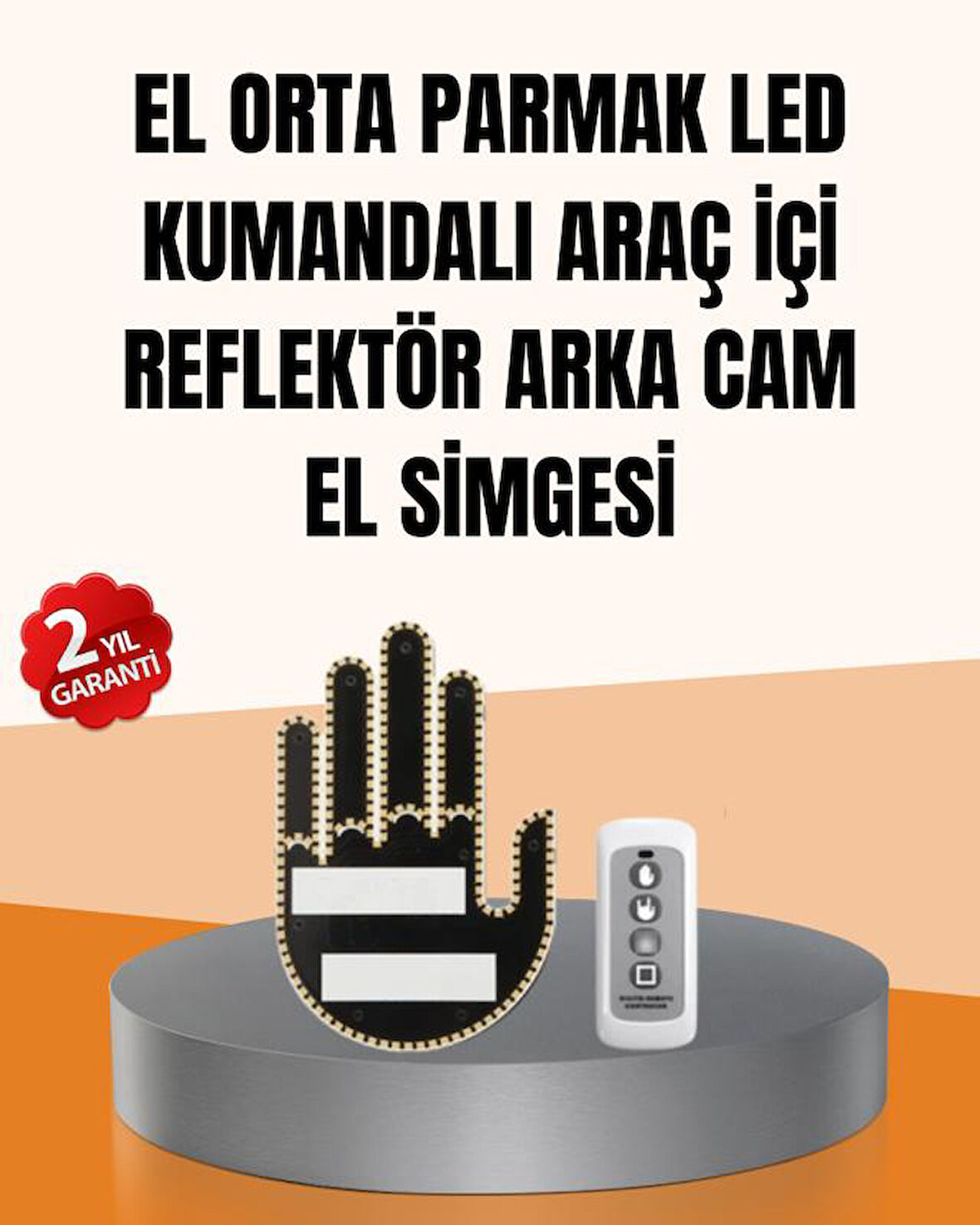 2025 Yeni Seri LED El Şekilli Park Uyarı ve Güvenlik Cihazı Orijinal