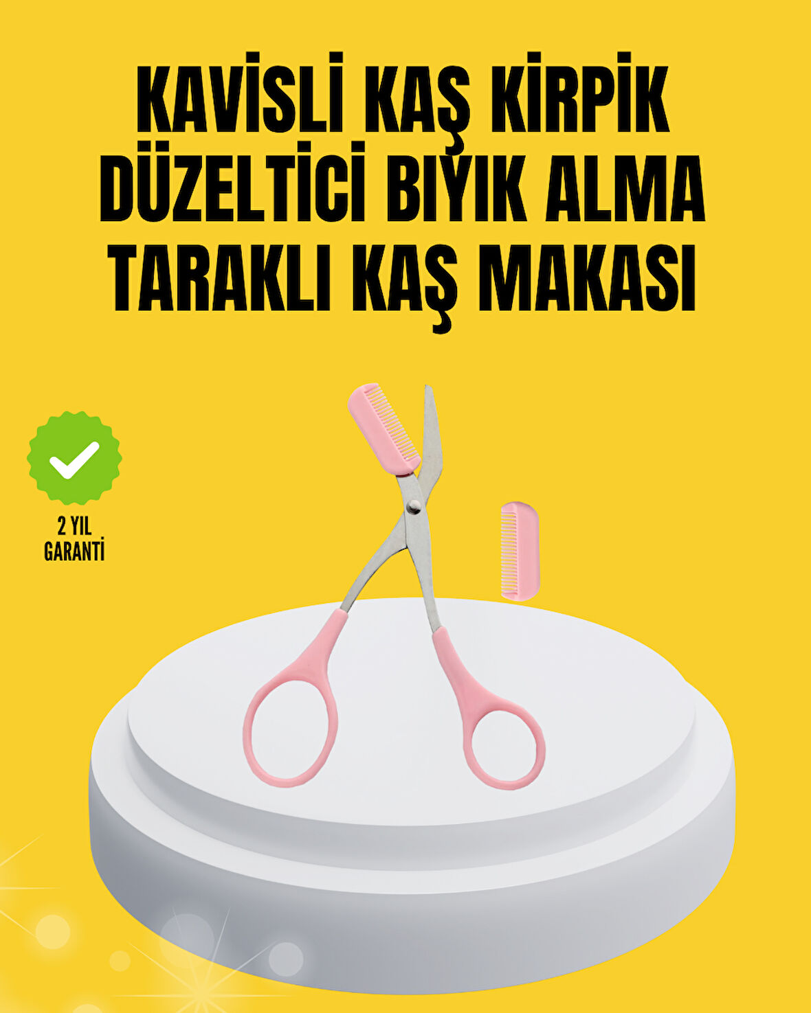 Kaş, Kirpik ve Tırnak Çevresi Temizliği İçin Çok Fonksiyonlu Makas