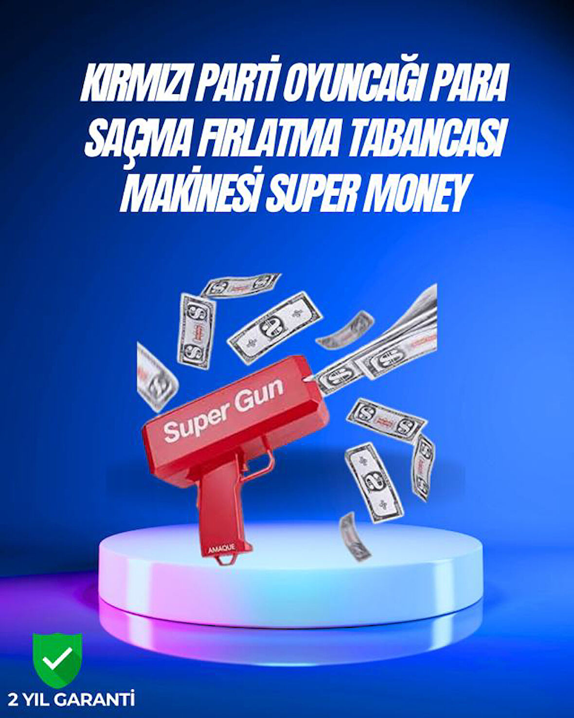 AA Pil ile Çalışan, Kolay Kullanımlı Kâğıt Fırlatıcı Oyuncak