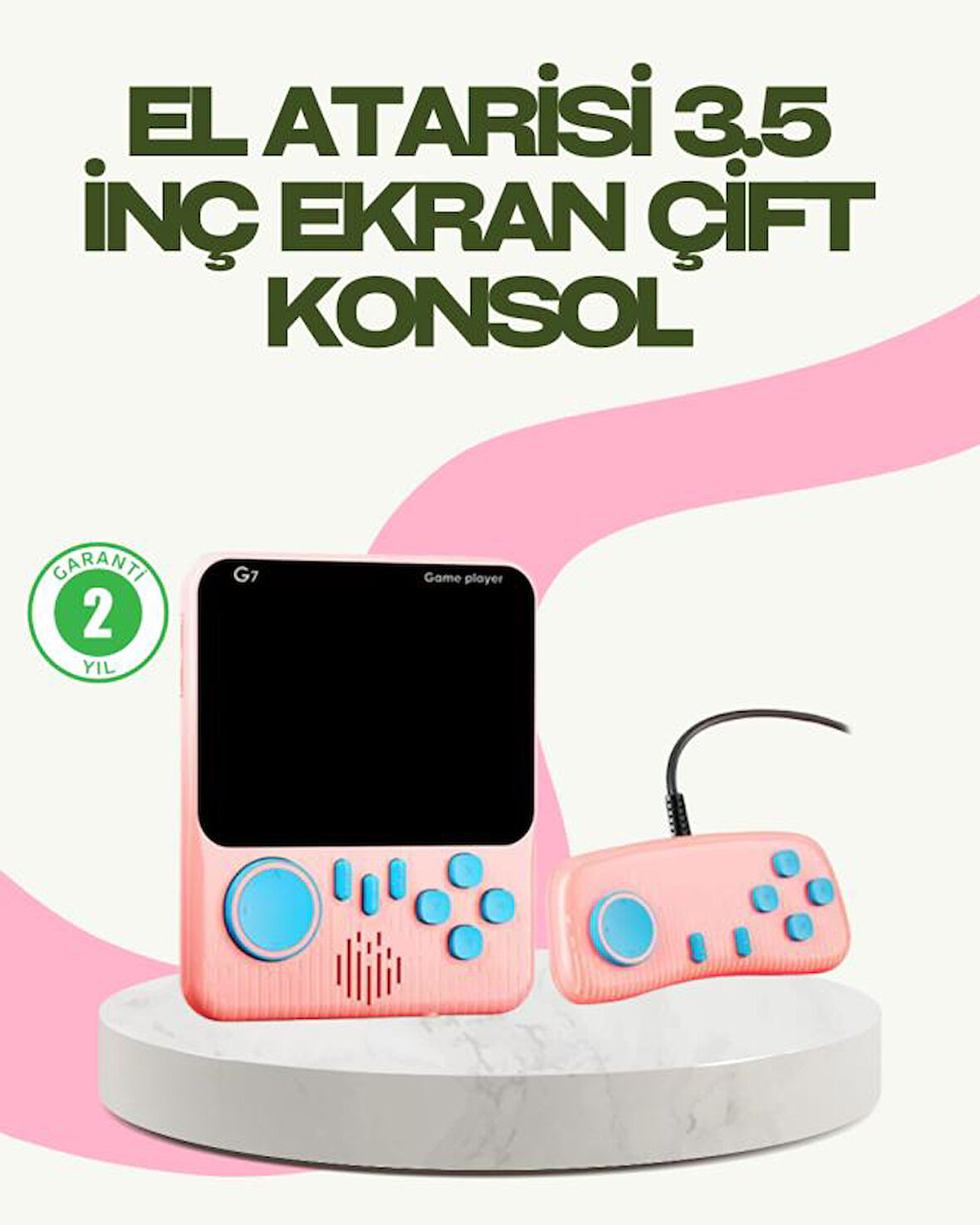 666 Oyunlu Retro Game Console – TV ve Çift Gamepad Desteği