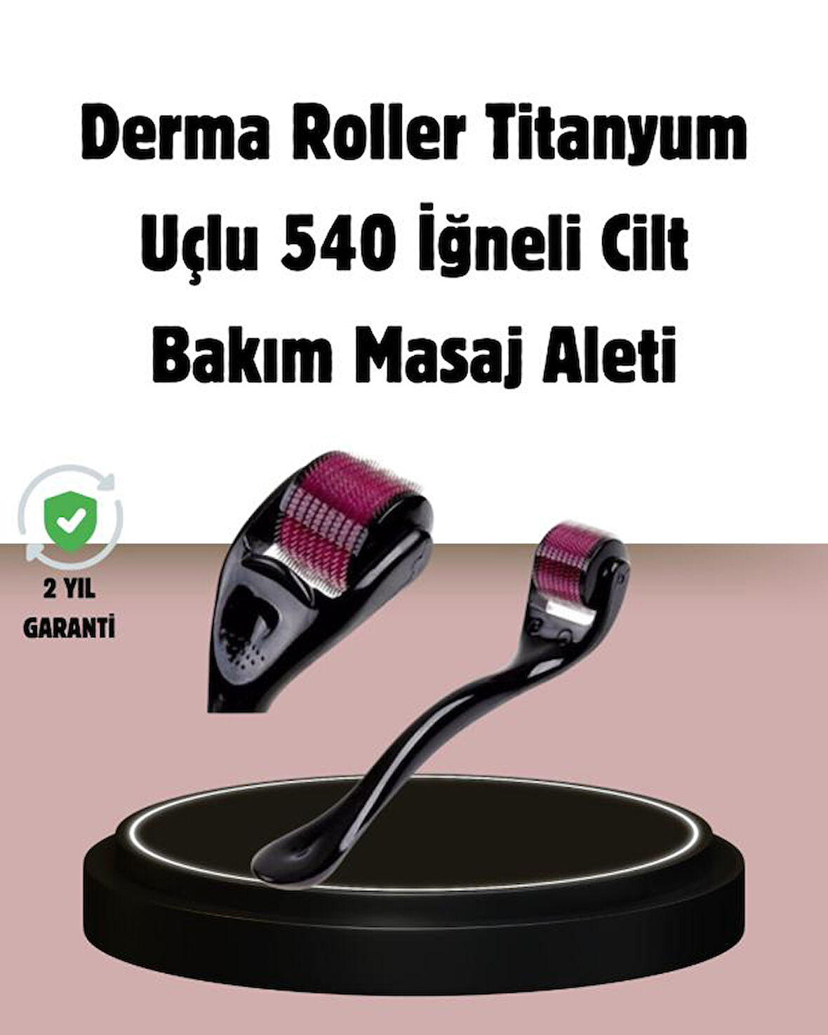Dermaroller Titanyum 540 İğneli 0.5 mm Cilt Yenileme ve Anti Aging Etkisi