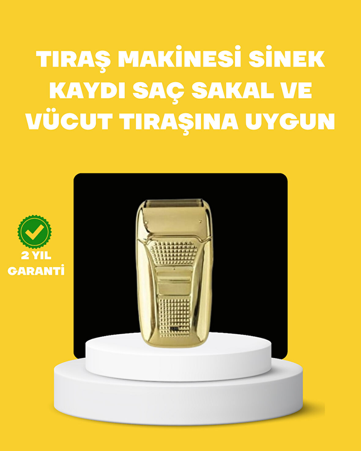 Profesyonel Kuru Kullanım Sakal Tıraş Makinesi Çift Başlıklı