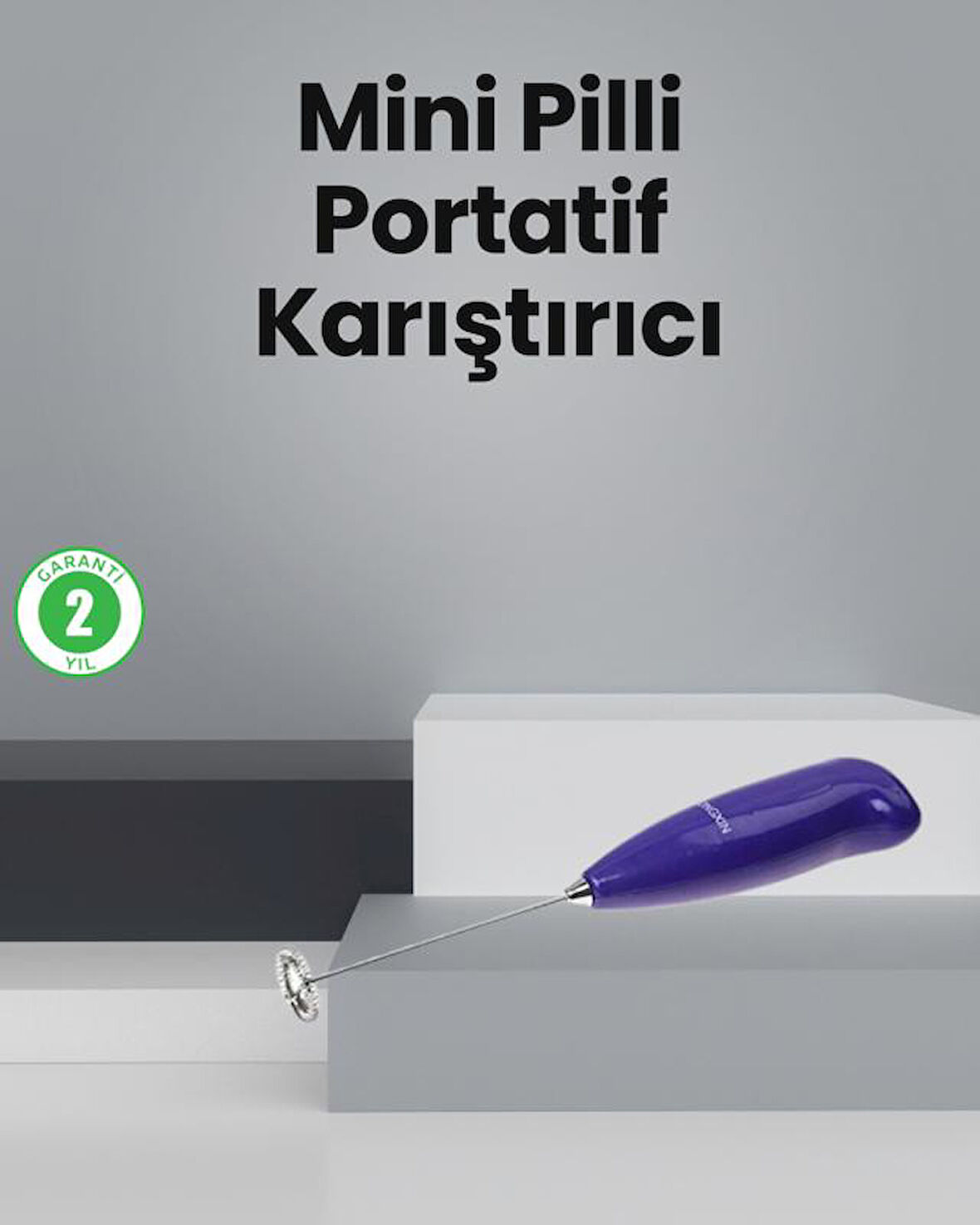 Mutfak İçin Mini El Mikseri – Kahve, Süt, Krema ve Sos Karıştırıcı