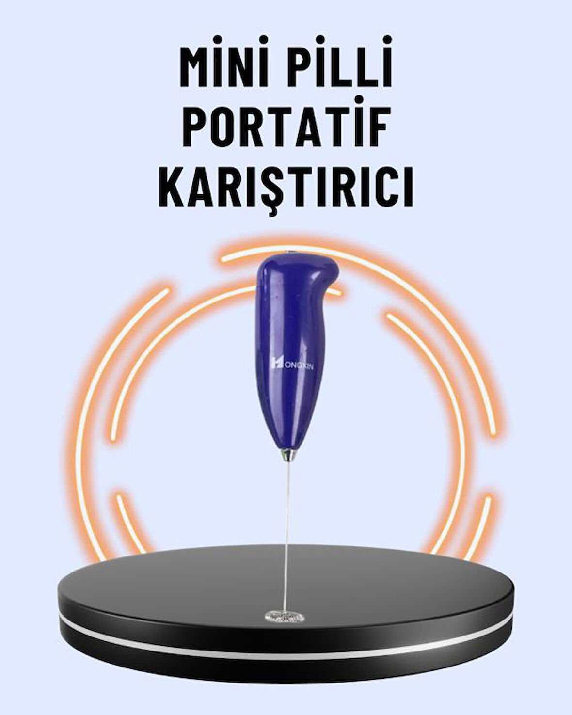 Portatif Kahve Köpürtücü – Latte, Cappuccino, Milkshake ve Puding Yapıcı