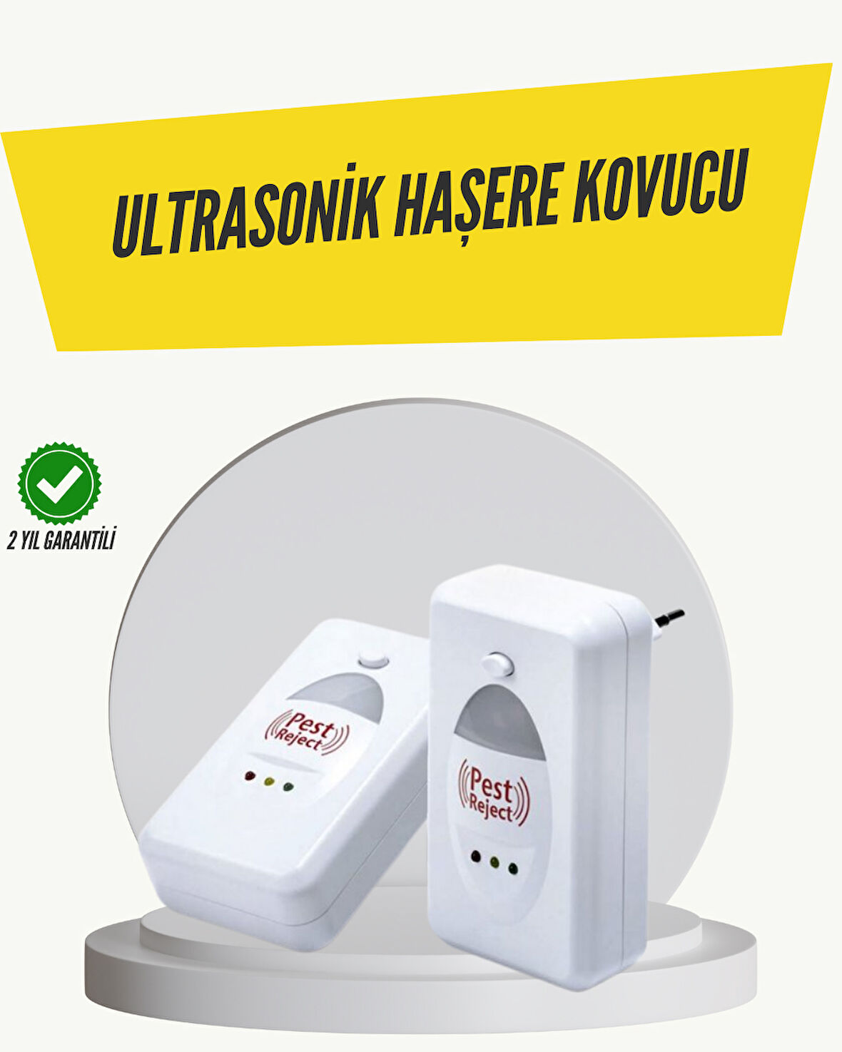Ultrasonik Haşere Kovucu Cihaz 150 m2 Etki Alanı